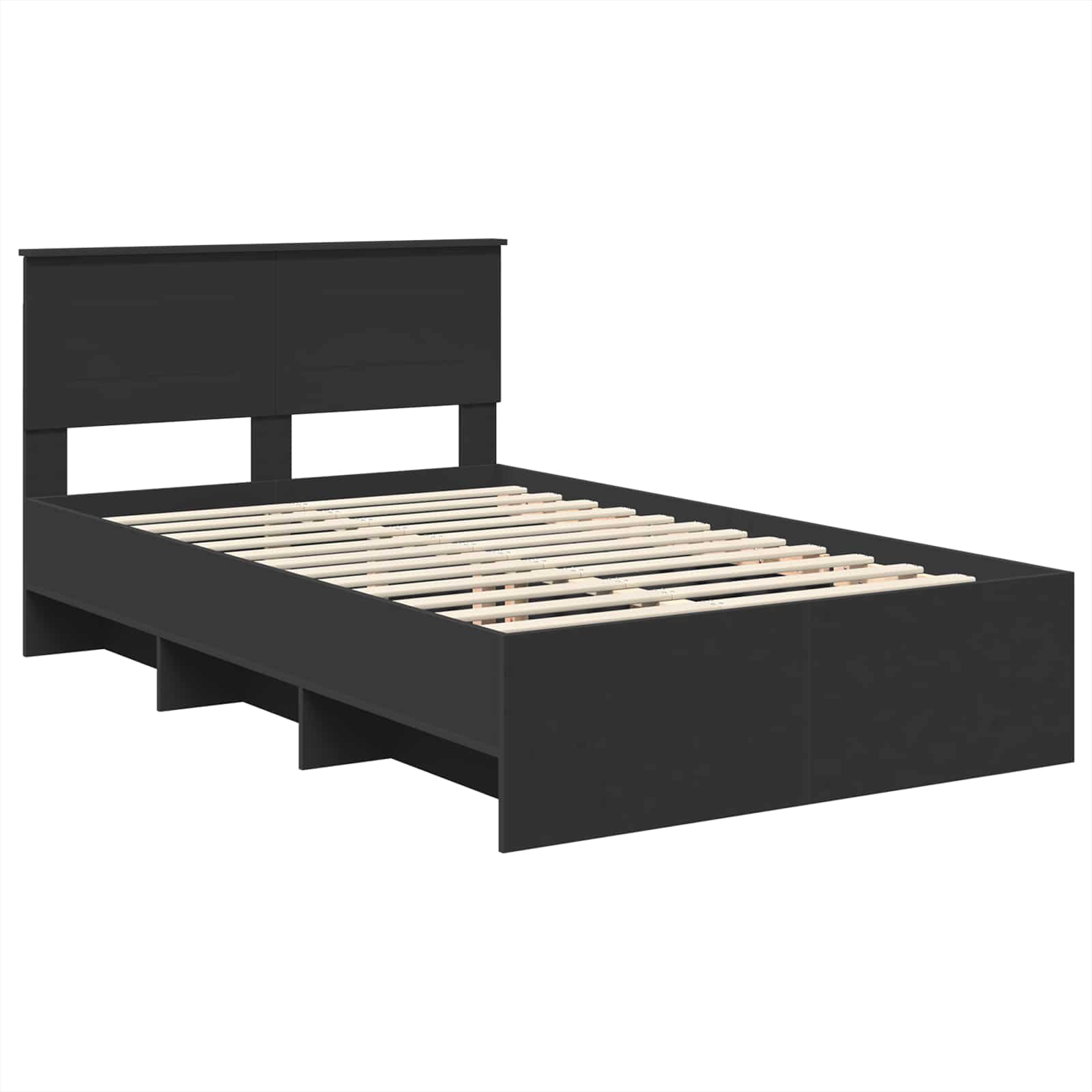 Krevetna konstrukcija Crna 120 x 123 cm Konstruirano drvo