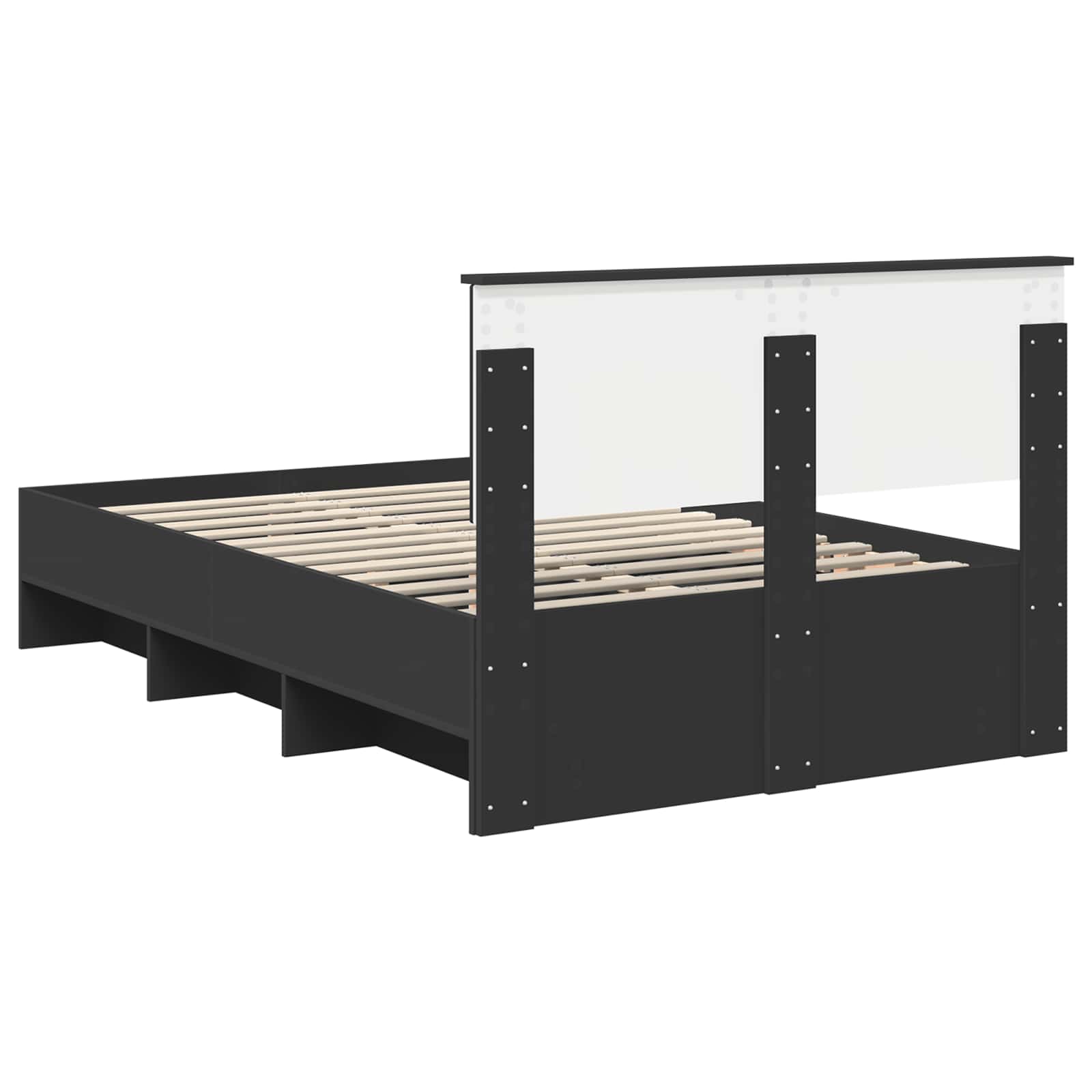 Krevetna konstrukcija Crna 120 x 123 cm Konstruirano drvo
