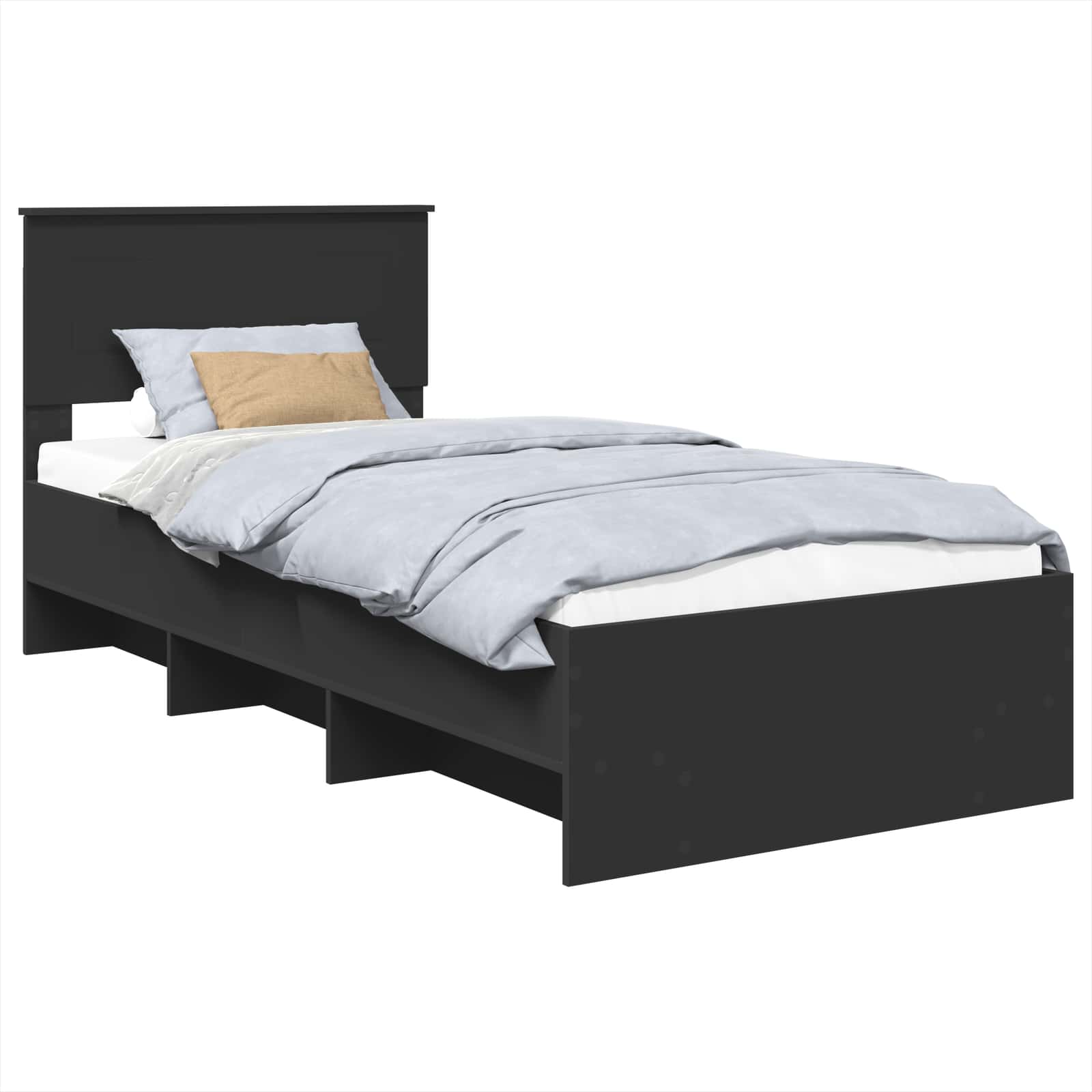 Krevetna konstrukcija Crna 120 x 123 cm Konstruirano drvo
