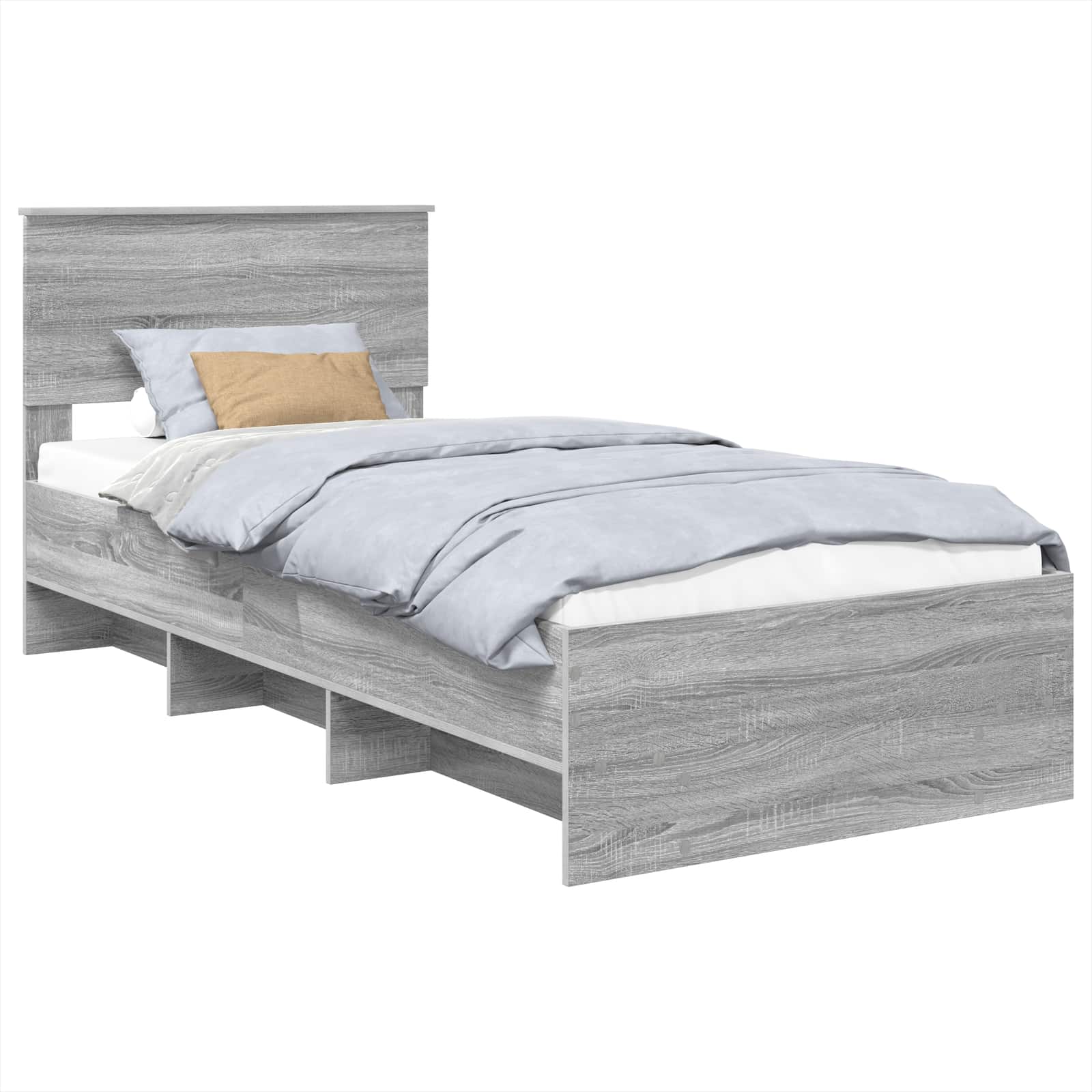 Krevetna konstrukcija Siva Sonoma 80 x 200 cm Konstruirano drvo