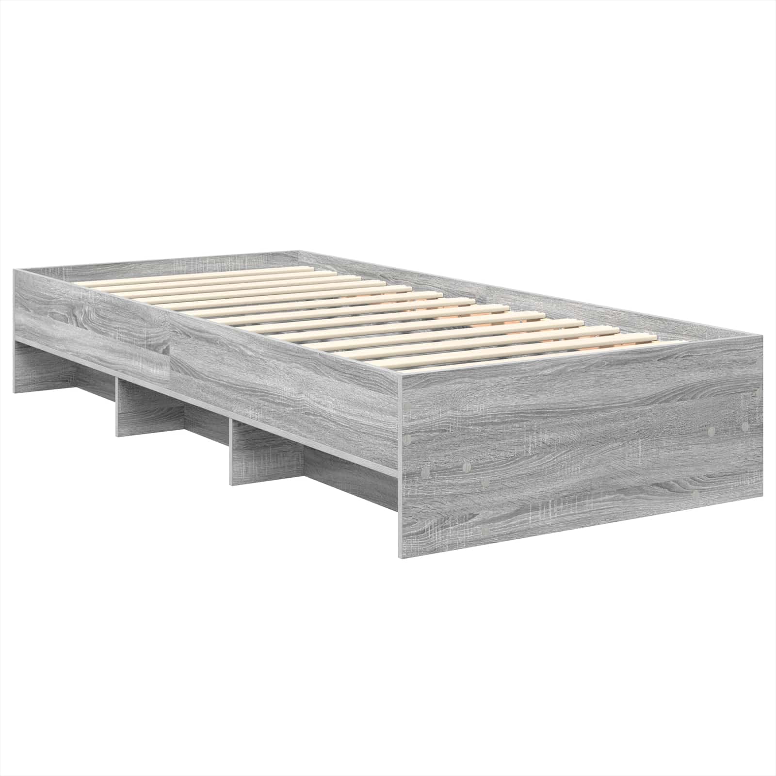 Krevetna konstrukcija Siva Sonoma 80 x 200 cm Konstruirano drvo
