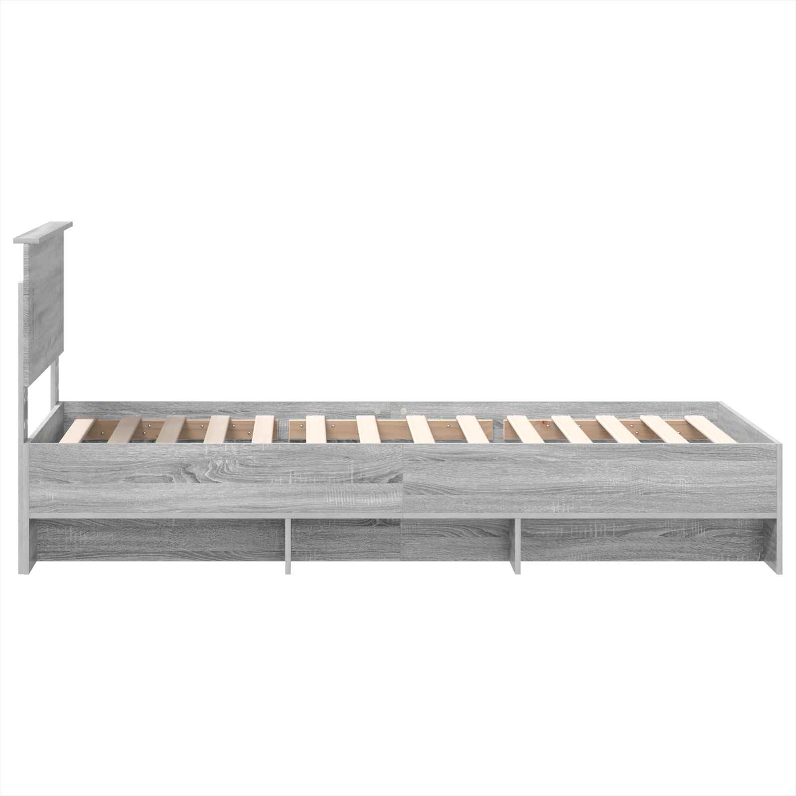 Krevetna konstrukcija Siva Sonoma 80 x 200 cm Konstruirano drvo