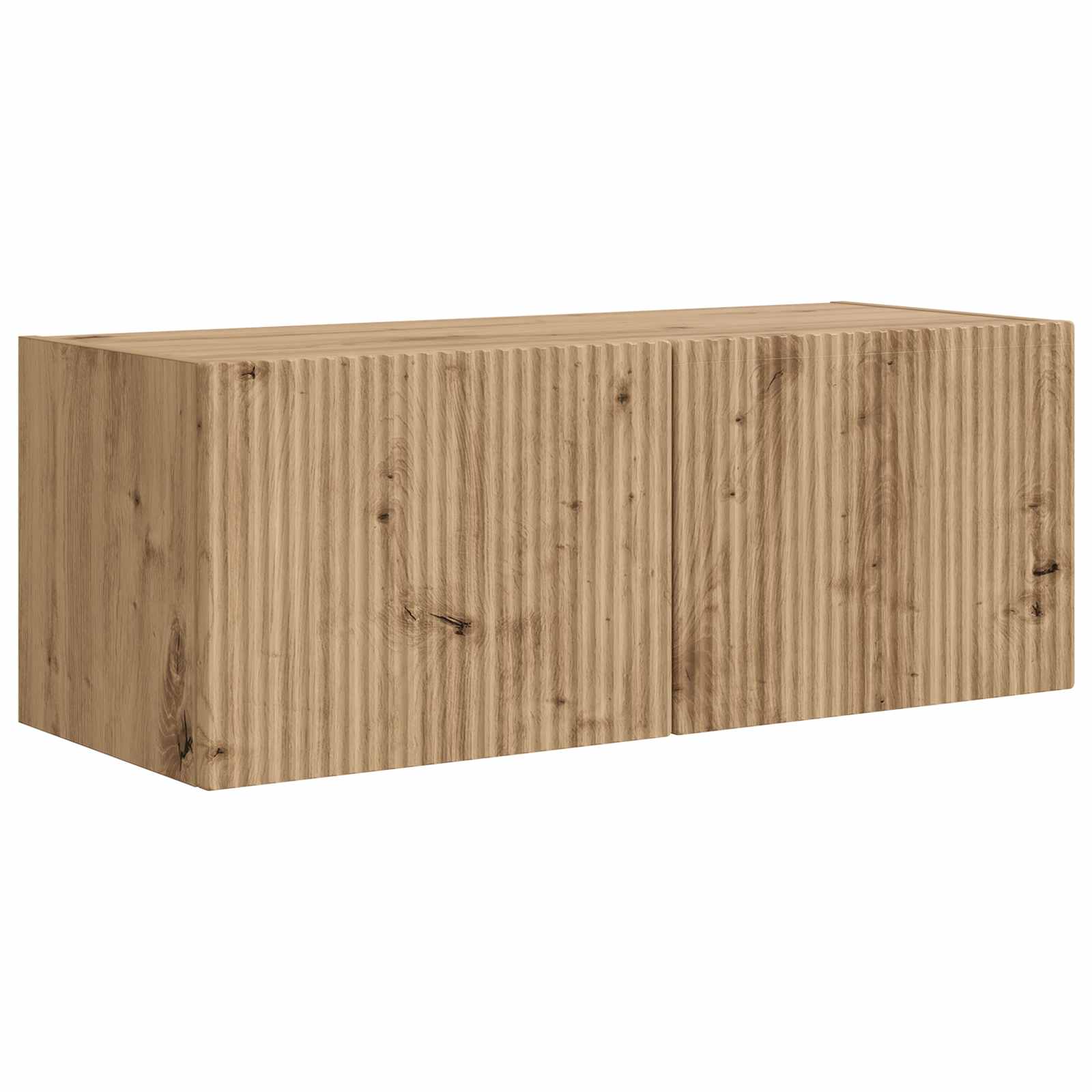 Set zidnog ormarića za TV Zidne 4 pcs Umjetnički hrast