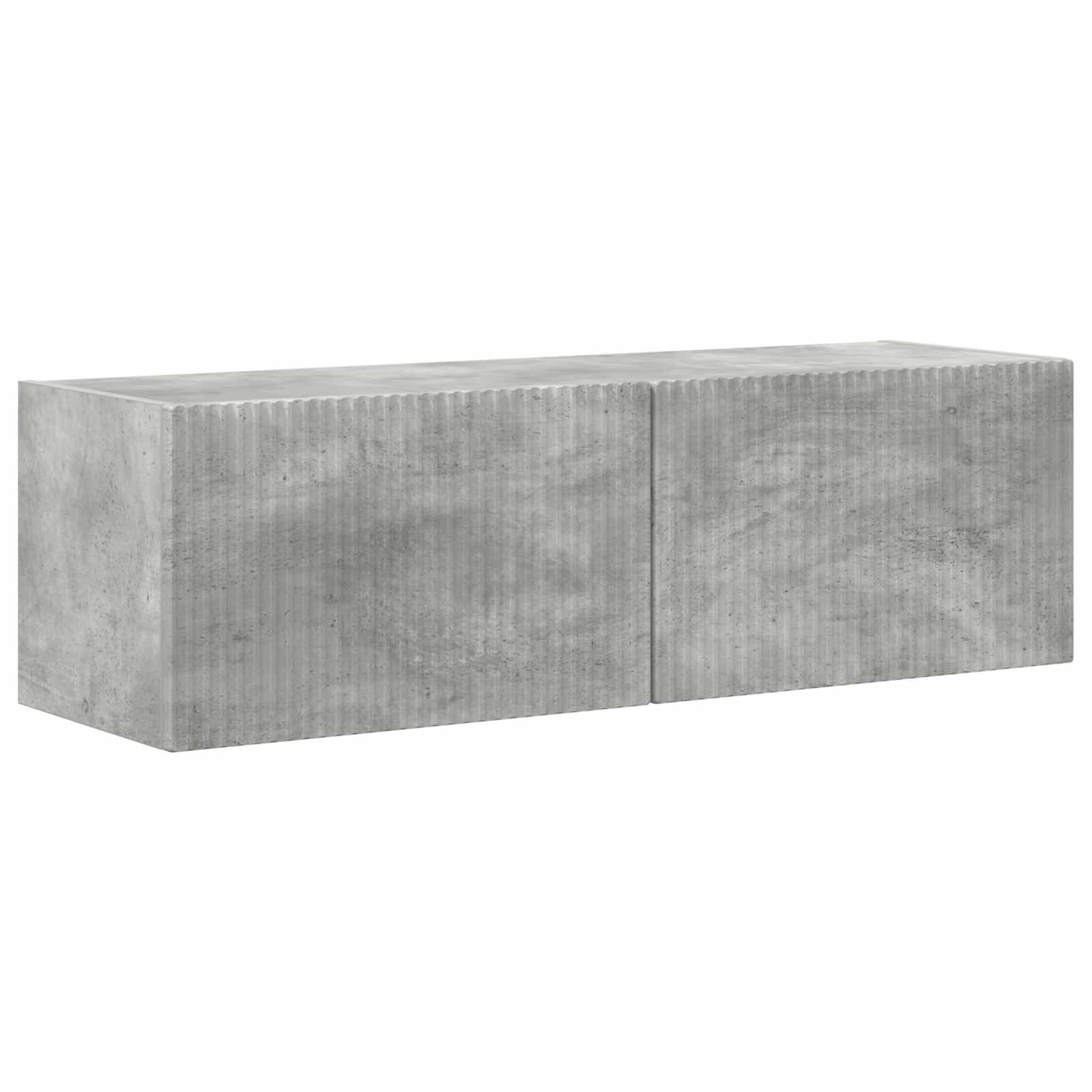 Set zidnog ormarića za TV 4 pcs Betonski sivi Konstruirano drvo