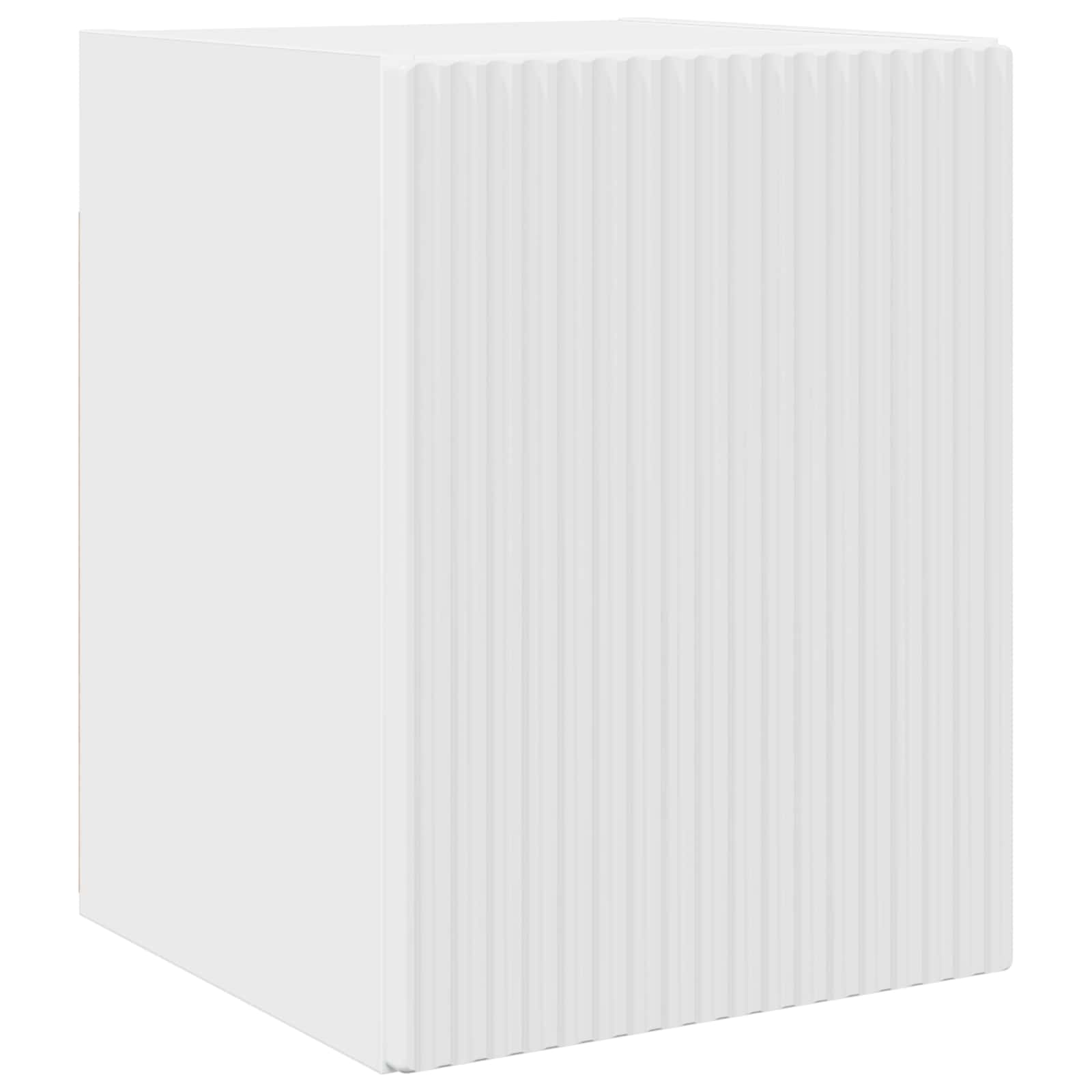 Set TV komoda Zidne 4 pcs Visoki sjaj bijela Konstruirano drvo