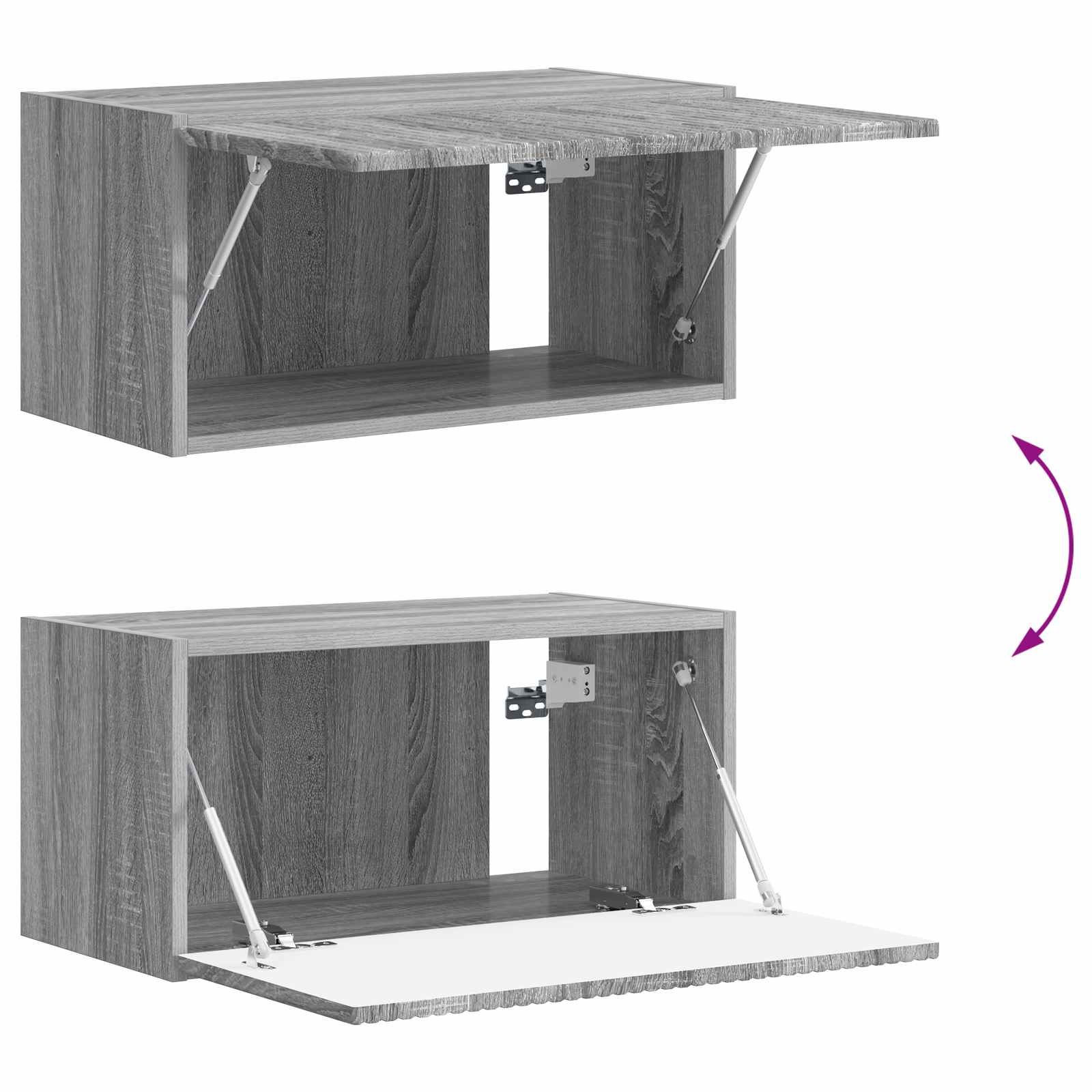 Set TV komoda Zidne 5 pcs Visoki sjaj bijela Konstruirano drvo