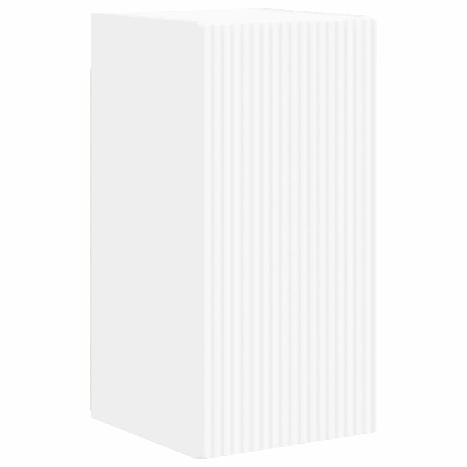 Set TV komoda Zidne 5 pcs Bijelo Konstruirano drvo