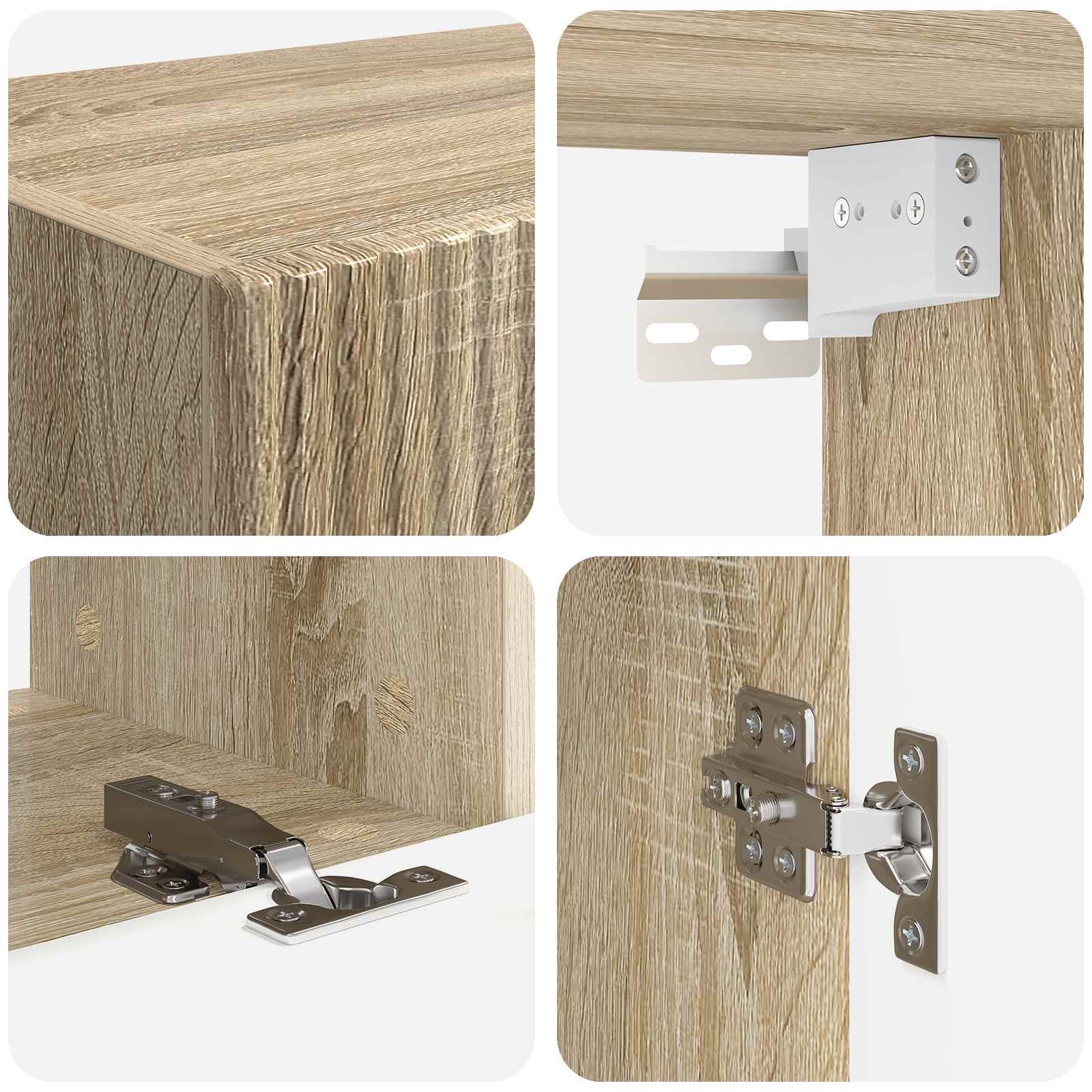 Set TV komoda 5 pcs Sonoma hrast Konstruirano drvo