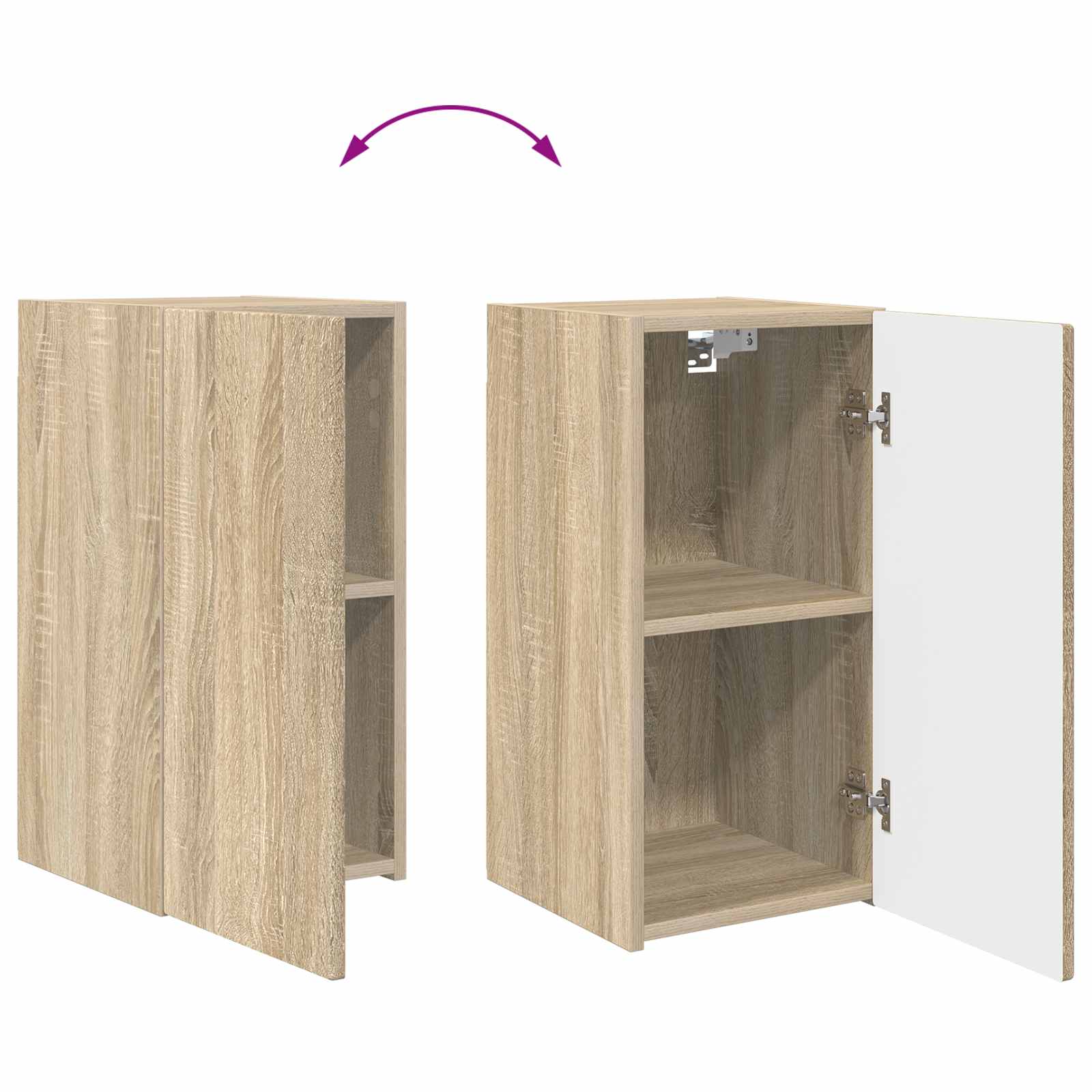 Set TV komoda 8 pcs Sonoma hrast Konstruirano drvo