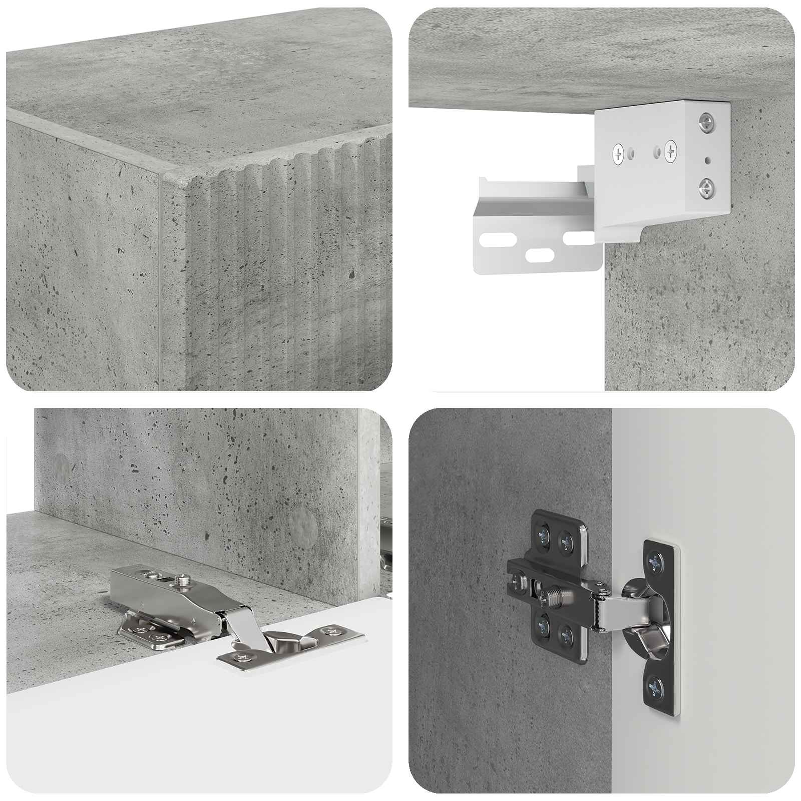 TV ormar 8 pcs Betonski sivi