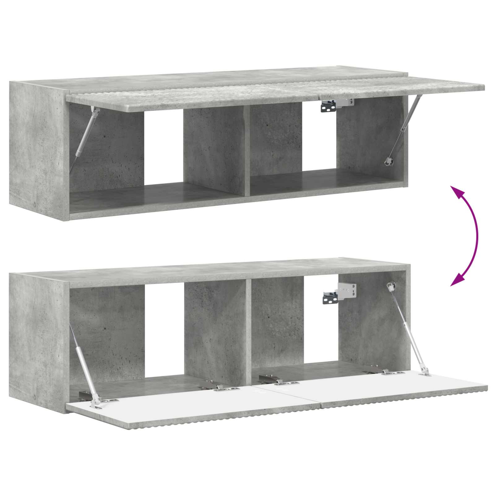TV ormar 8 pcs Betonski sivi
