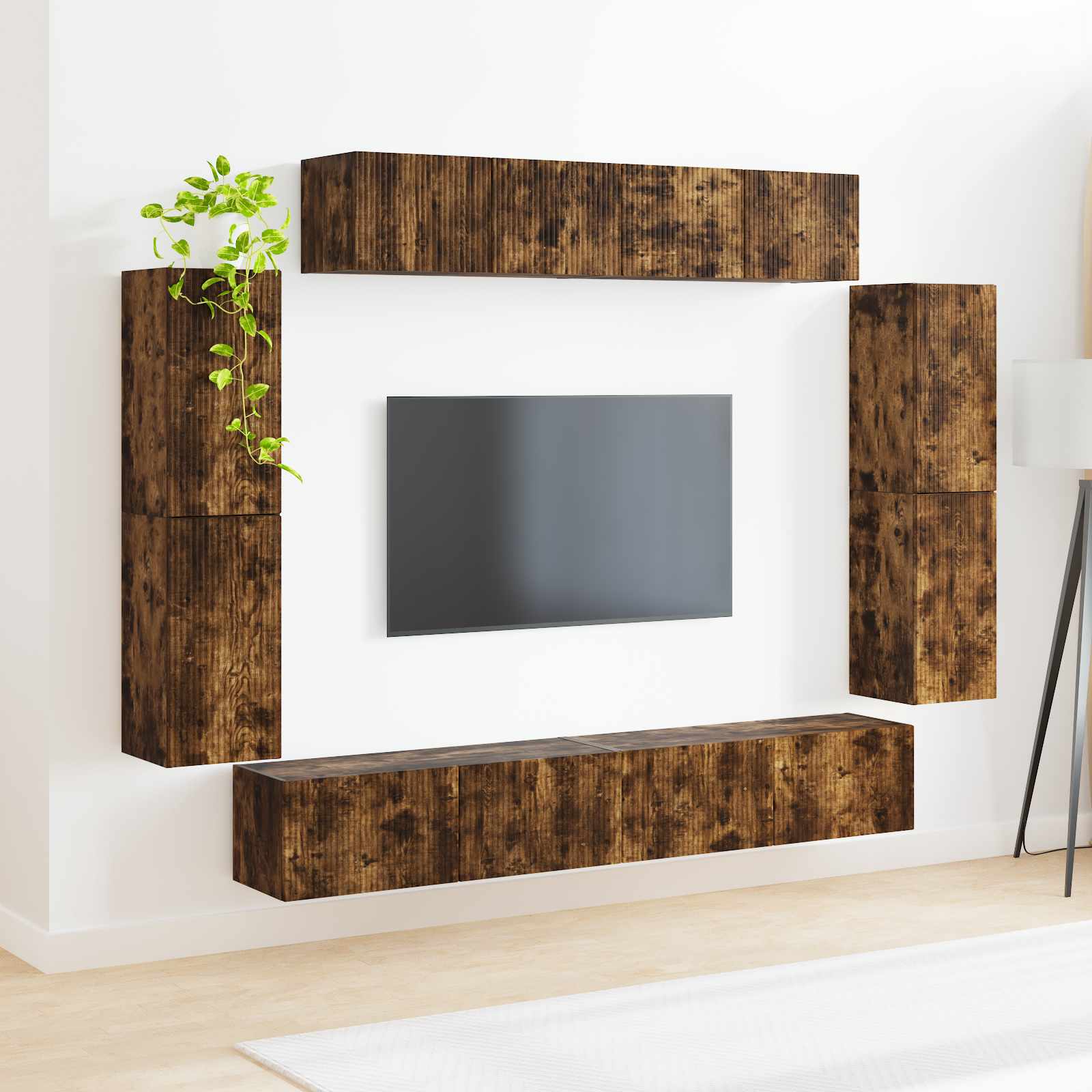 TV ormar 8 pcs Dimljeni hrast