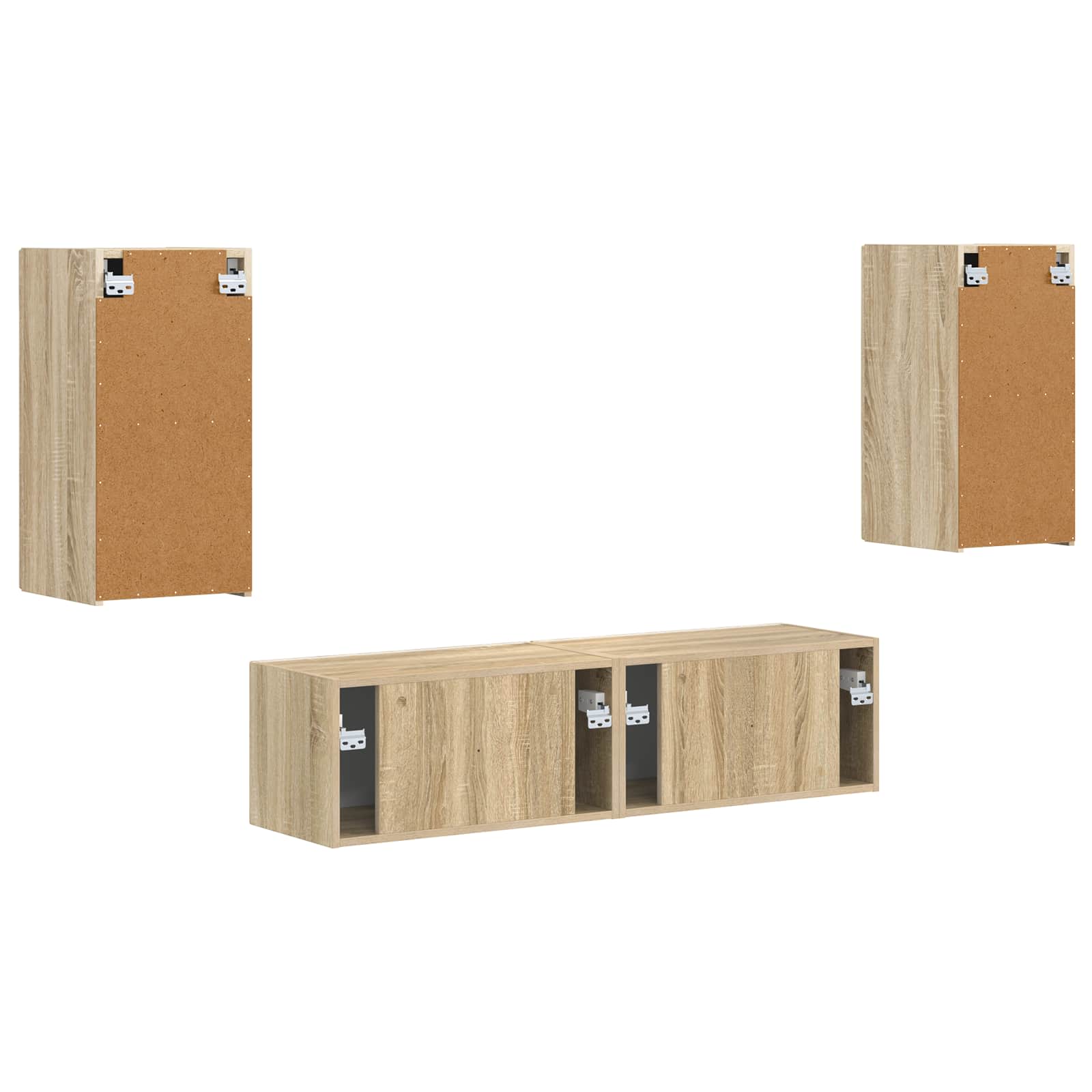 Set TV komoda 4 pcs Sonoma hrast Konstruirano drvo