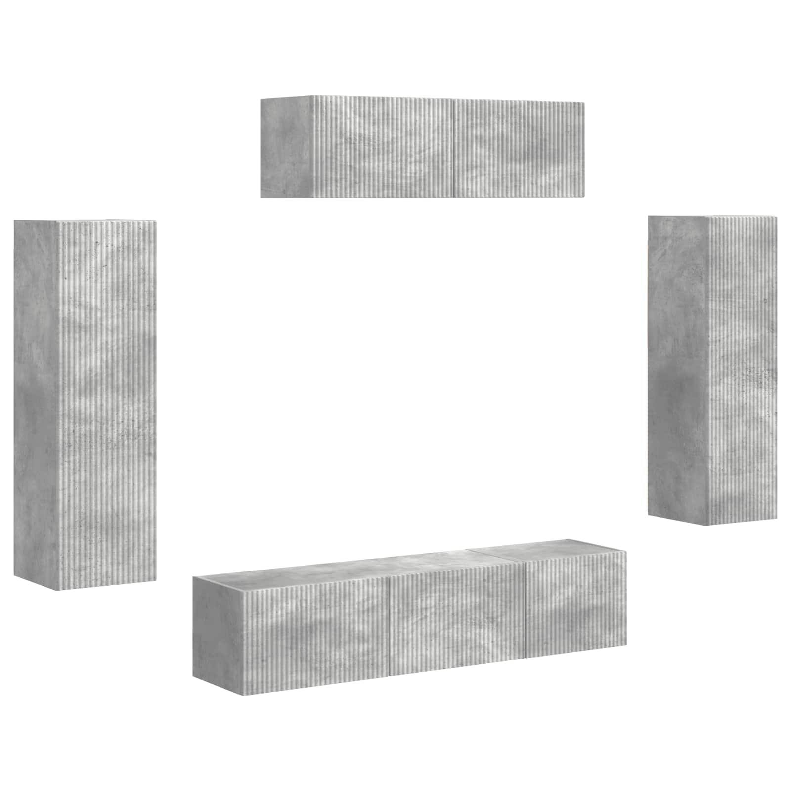 TV ormar 5 pcs Betonski sivi