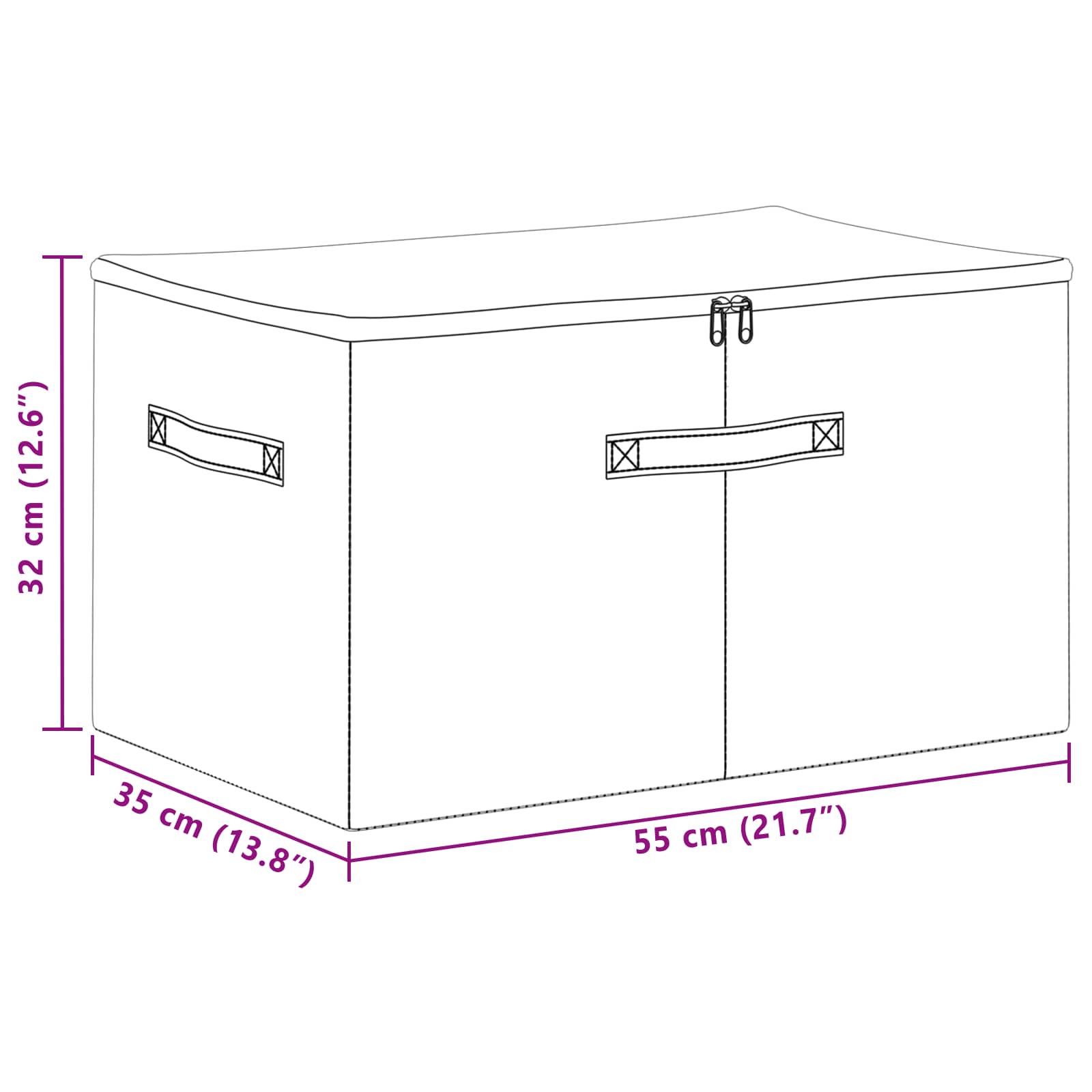 Kutija za spremanje 24 pcs Antracit 55 x 35 x 32 cm