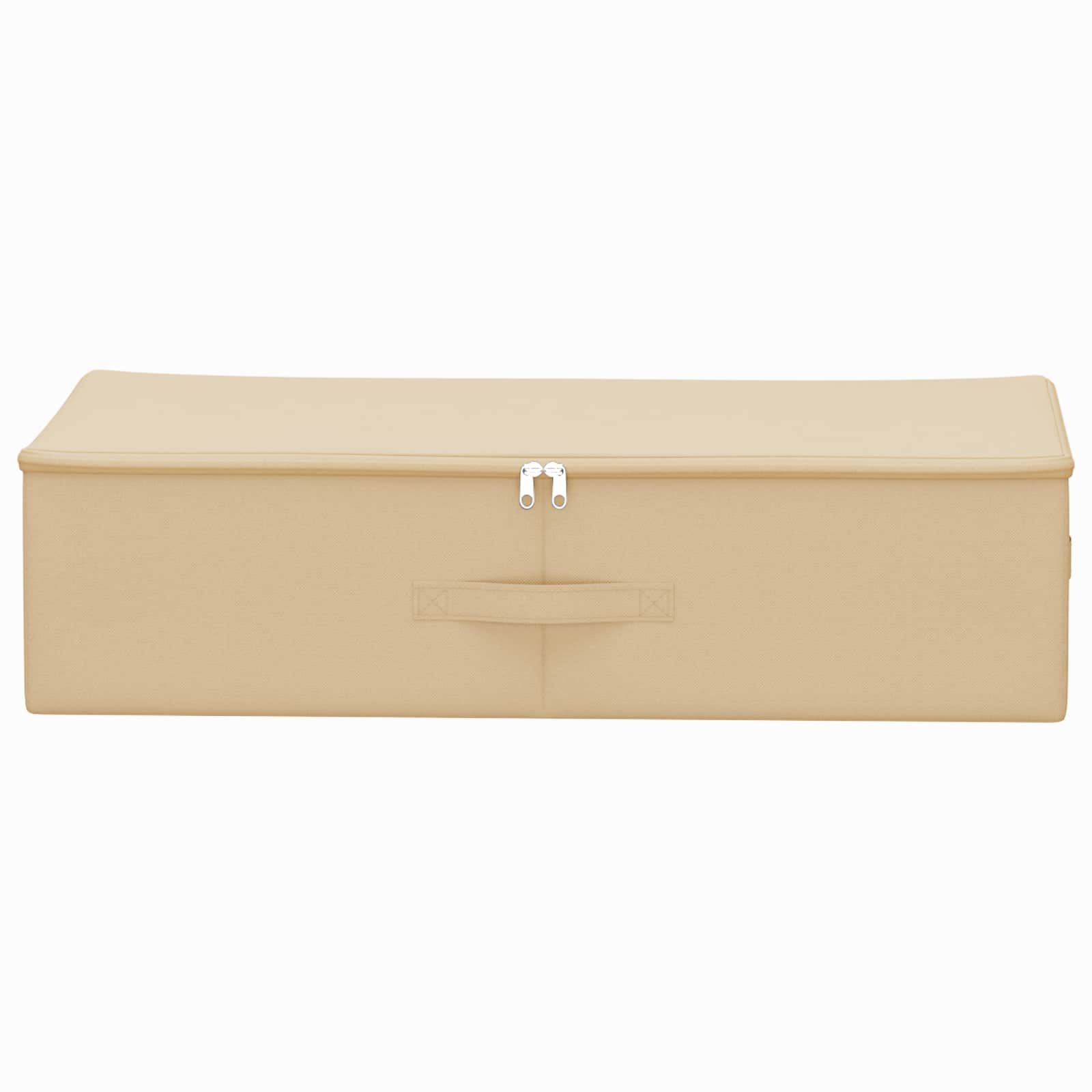 Kutija za spremanje 24 pcs Krem 70 x 40 x 18 cm Netkana tkanina