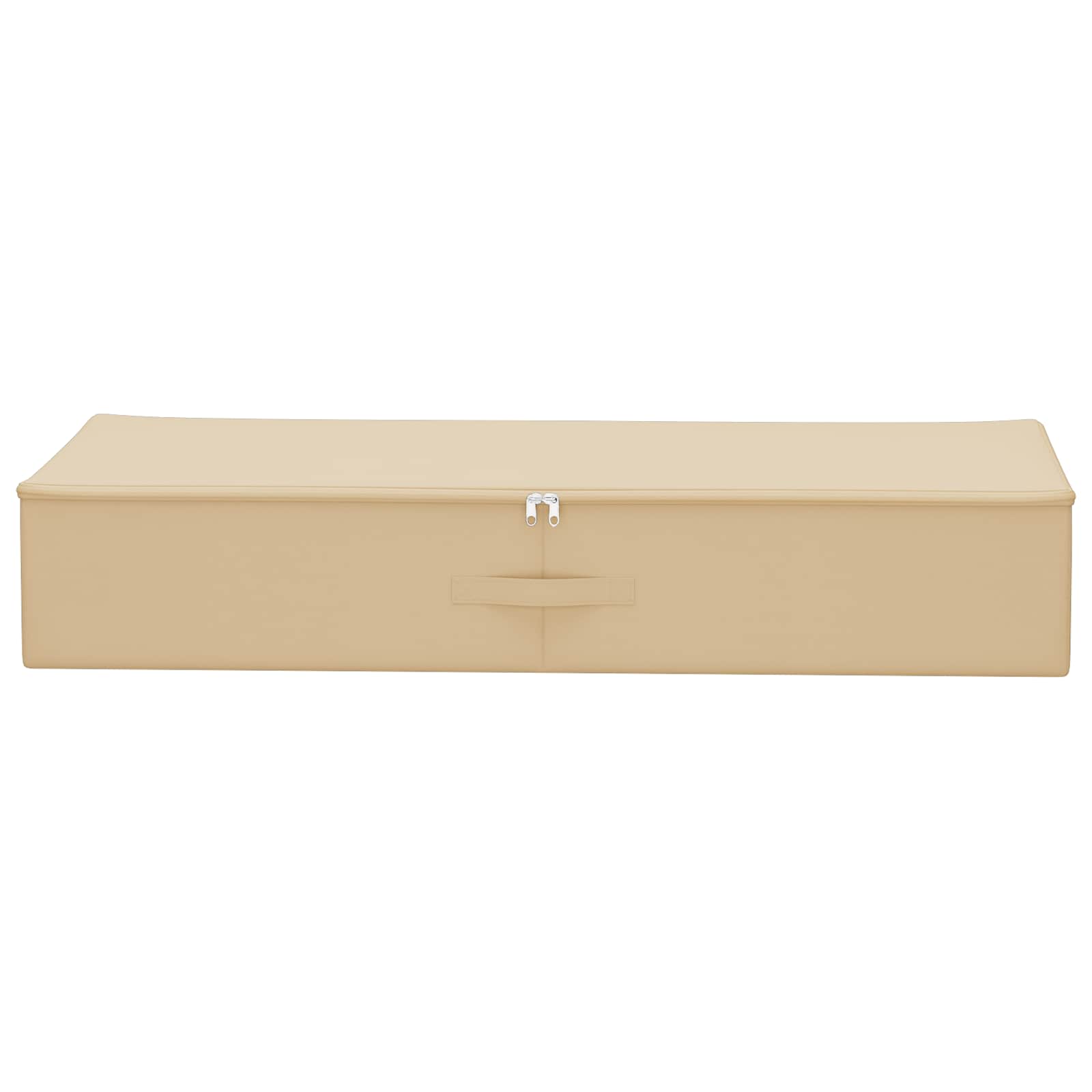Kutija za spremanje Krem 90 x 48 x 15 cm Netkana tkanina