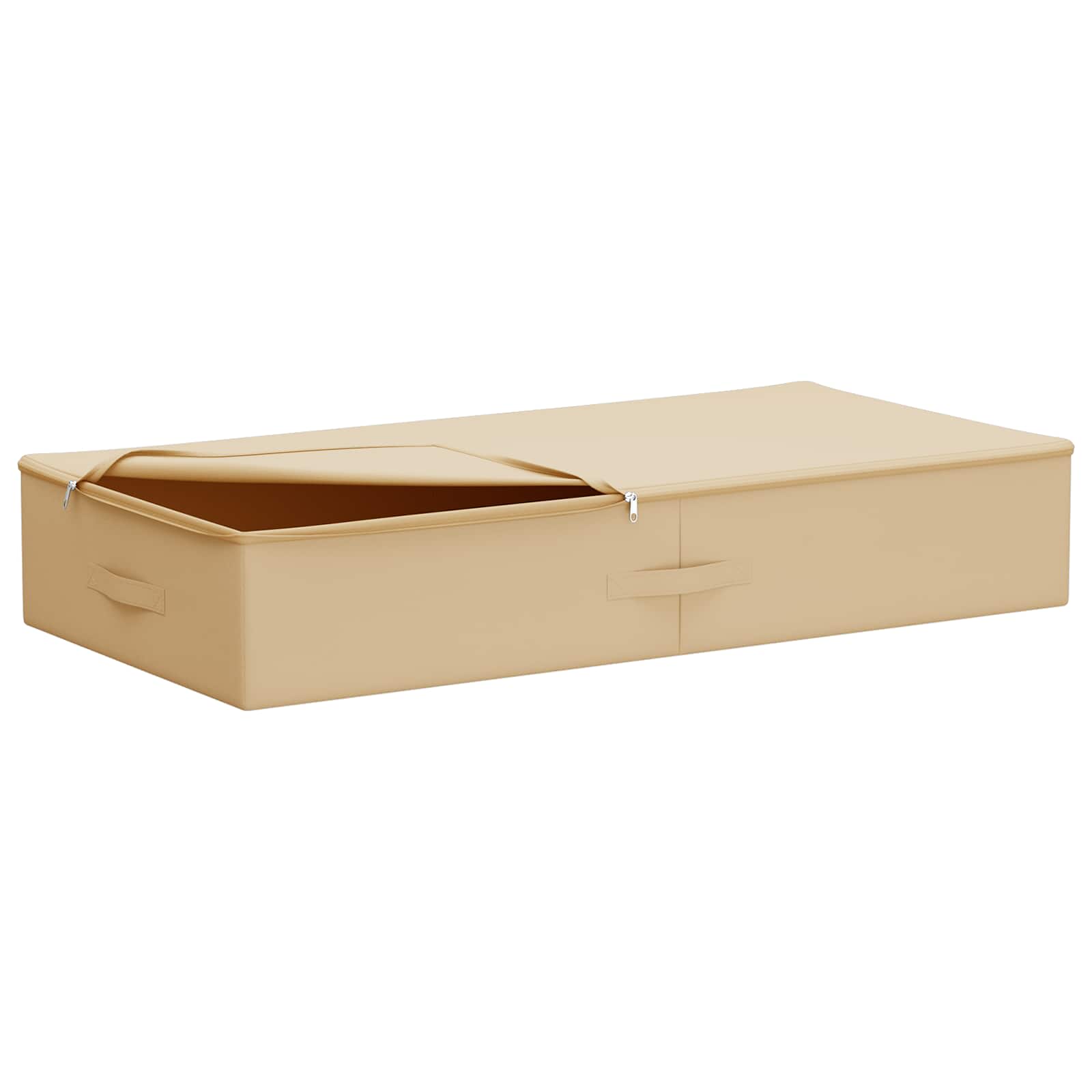 Kutija za spremanje 2 pcs Krem 100 x 50 x 18 cm Netkana tkanina