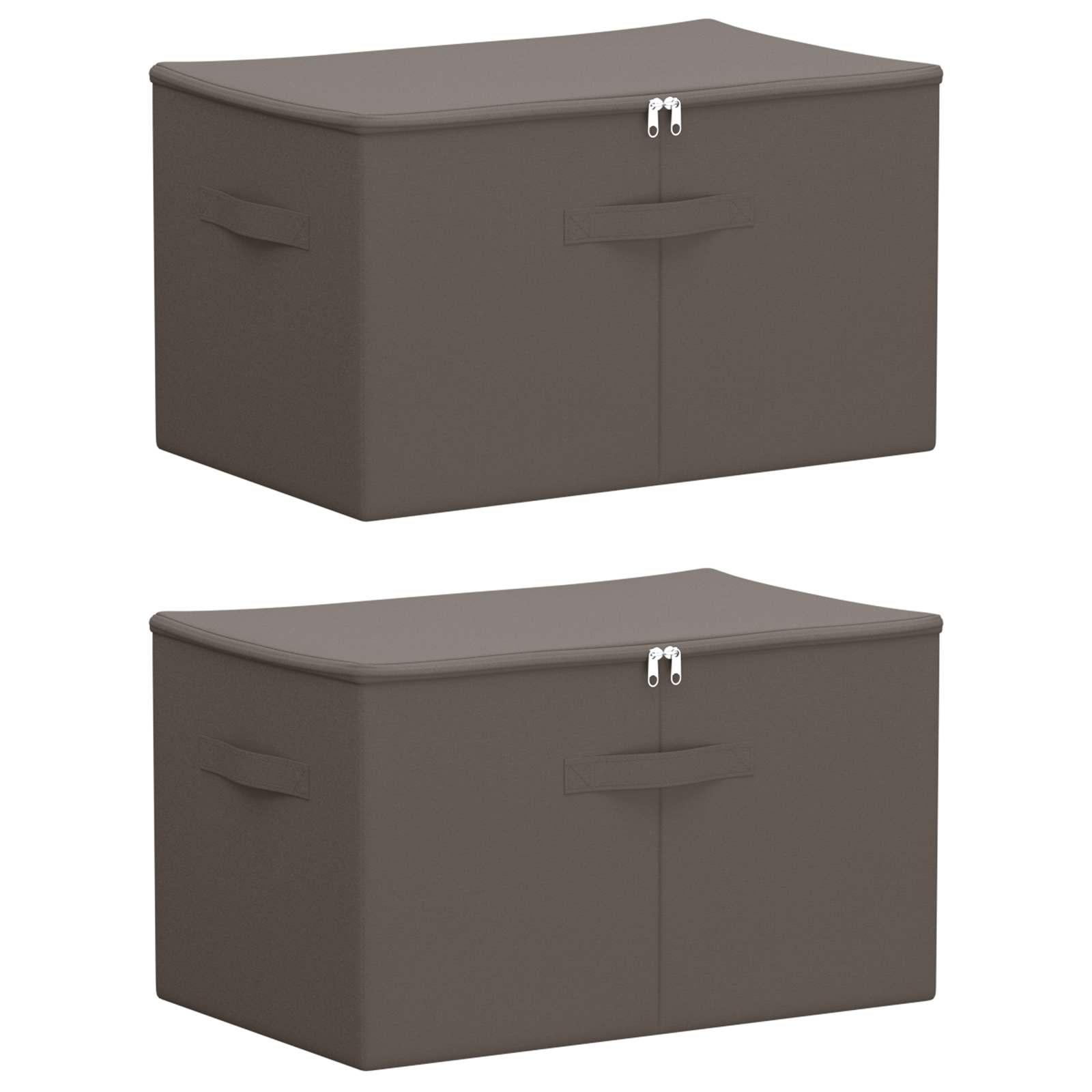 Kutija za spremanje 2 pcs Siva 55 x 35 x 32 cm Netkana tkanina