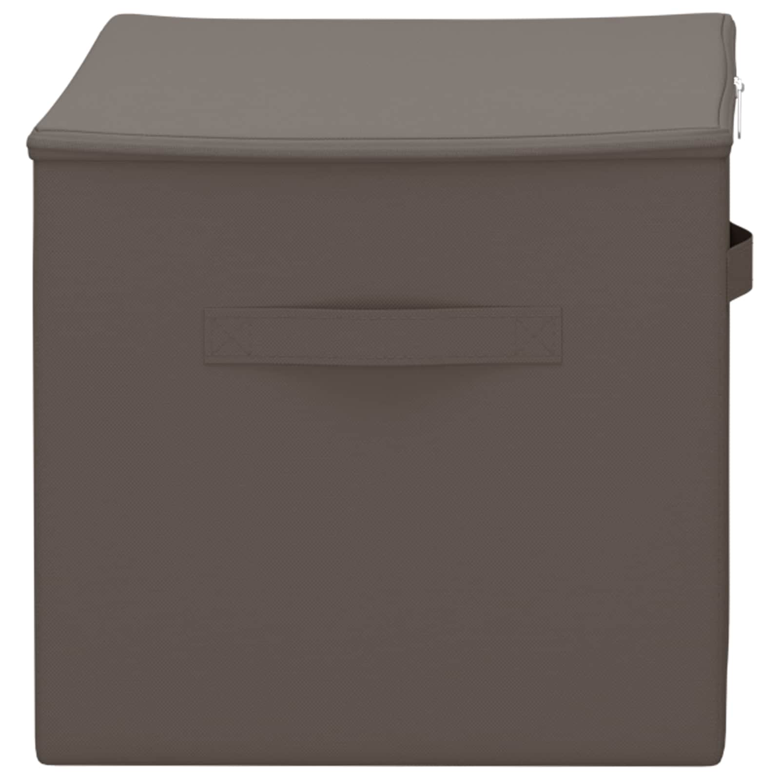 Kutija za spremanje 2 pcs Siva 55 x 35 x 32 cm Netkana tkanina