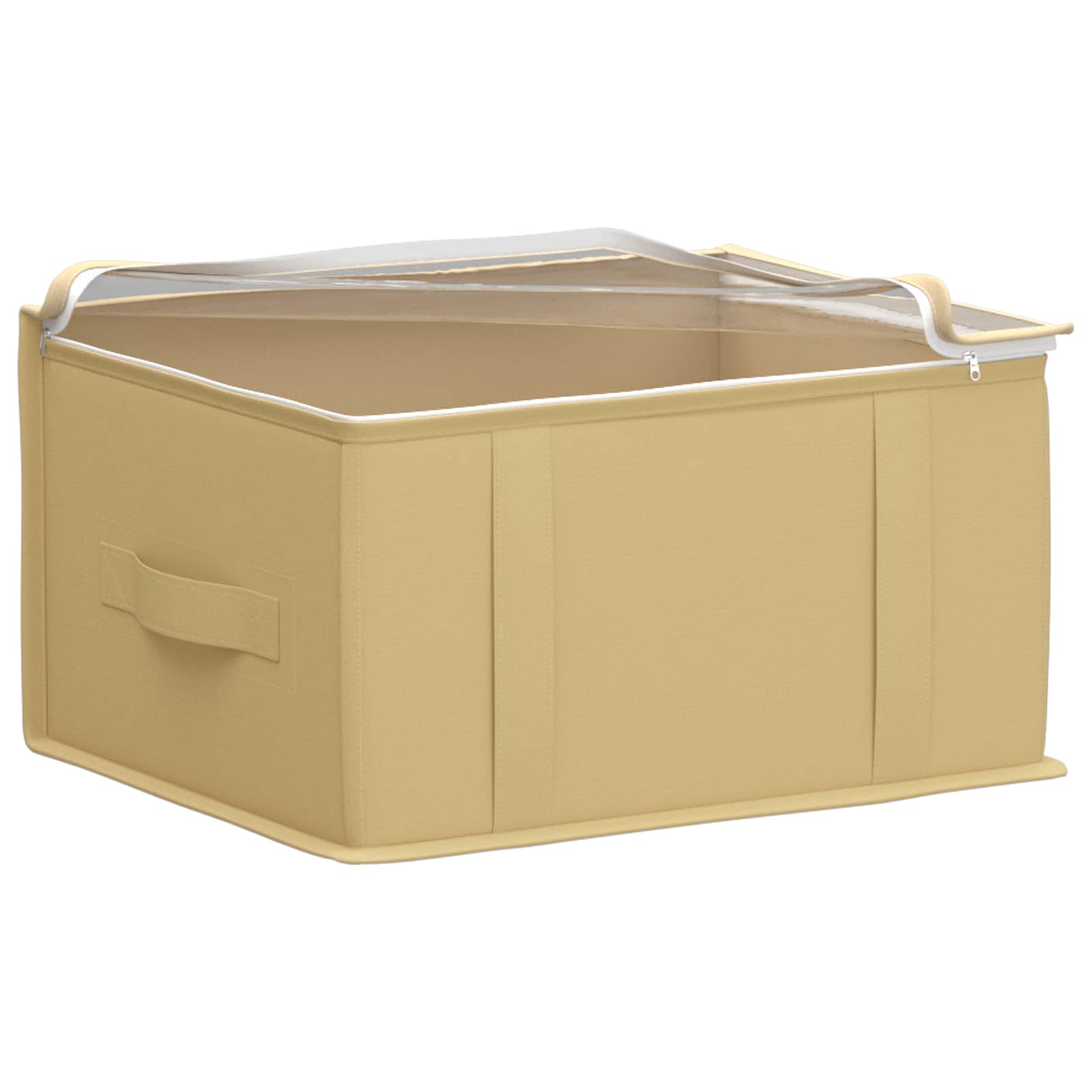 Kutija za pohranu s prozirnim prozorom na vrhu 2 pcs Krem