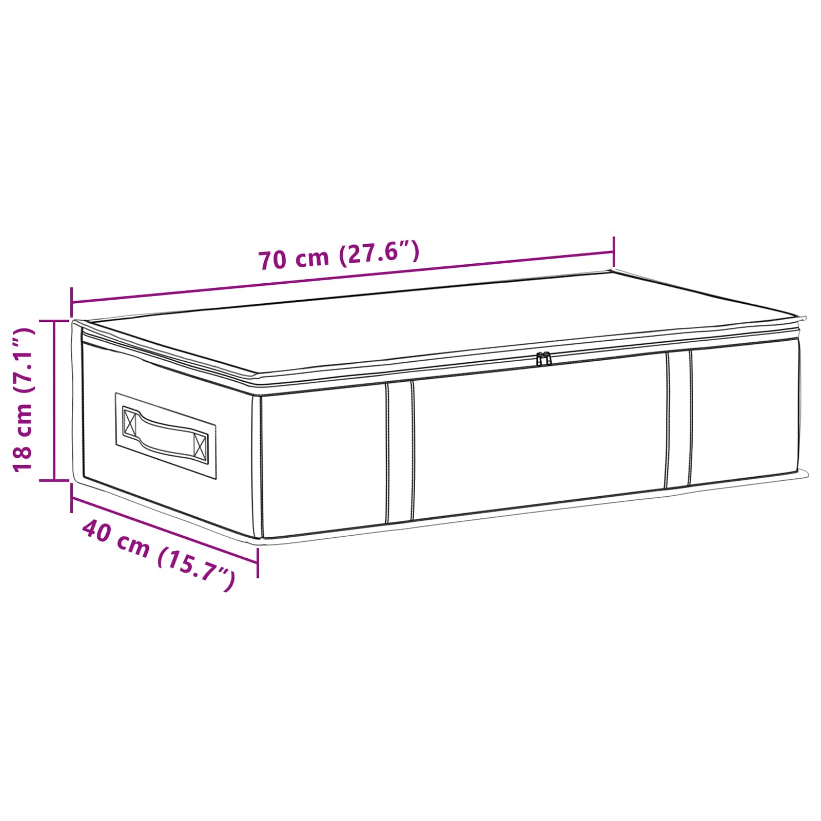 Kutija za pohranu s prozirnim prozorom na vrhu 6 pcs Krem