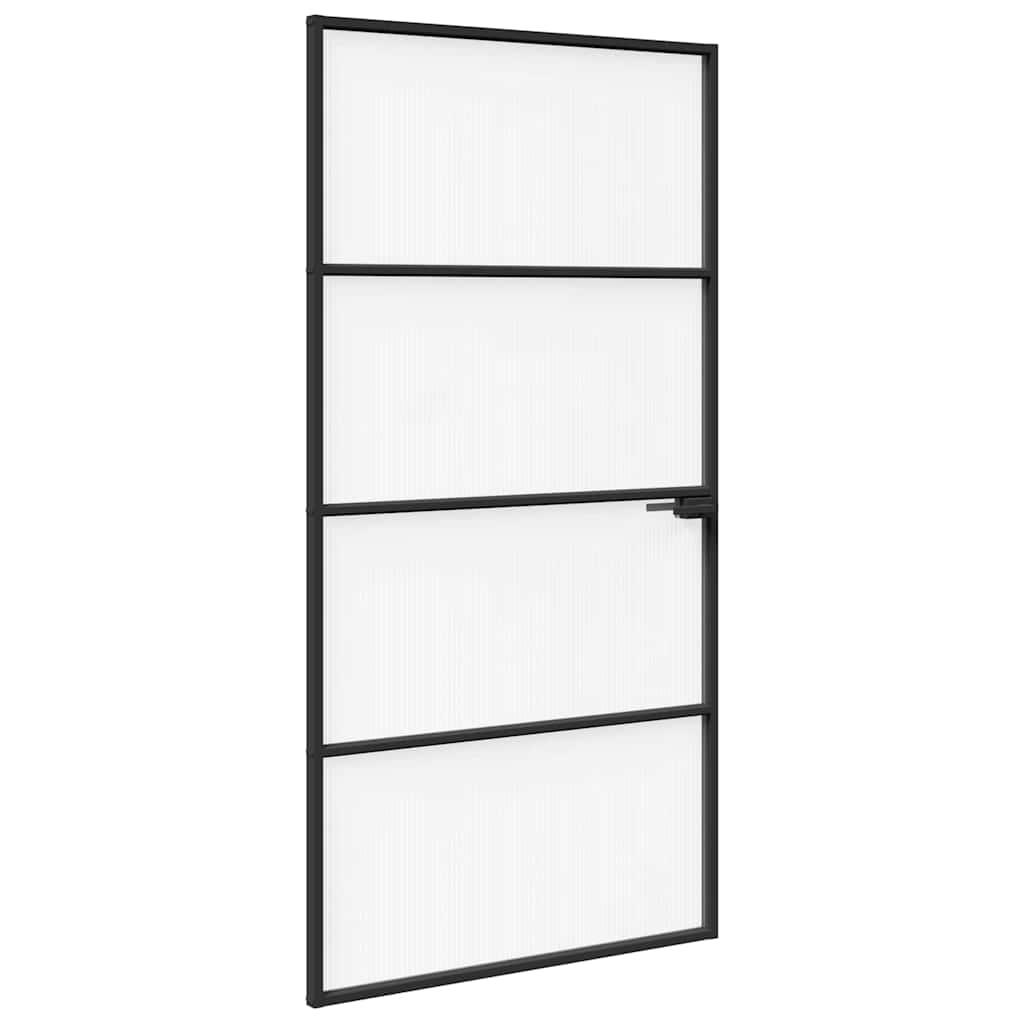 Vrata za dom 102 x 201,5 x 3,5 cm Aluminij i kaljeno staklo