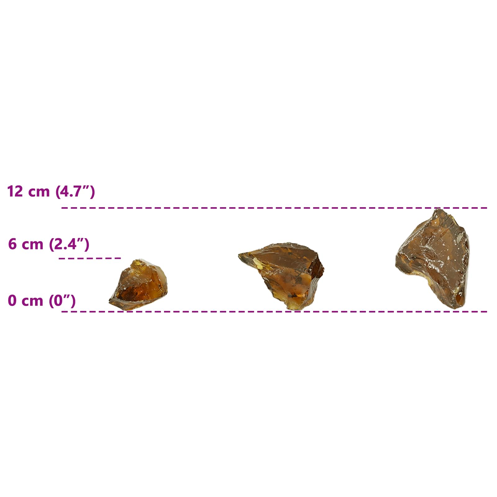 Vrtne kamenčiće Smeđa 12 cm Stakl