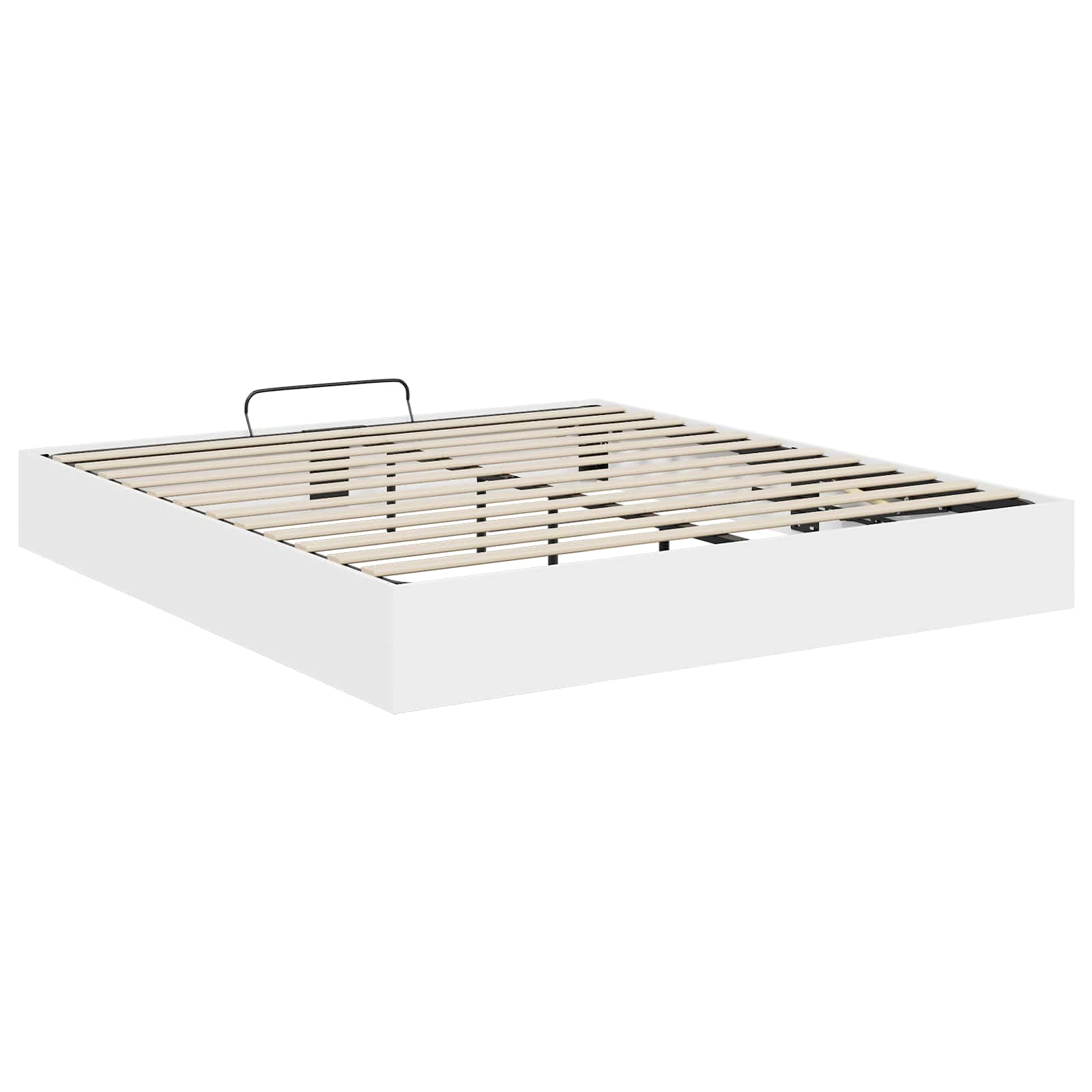 Otomanski krevet Bijeli 203 x 160 x 25 cm Konstrukcijsko drvo