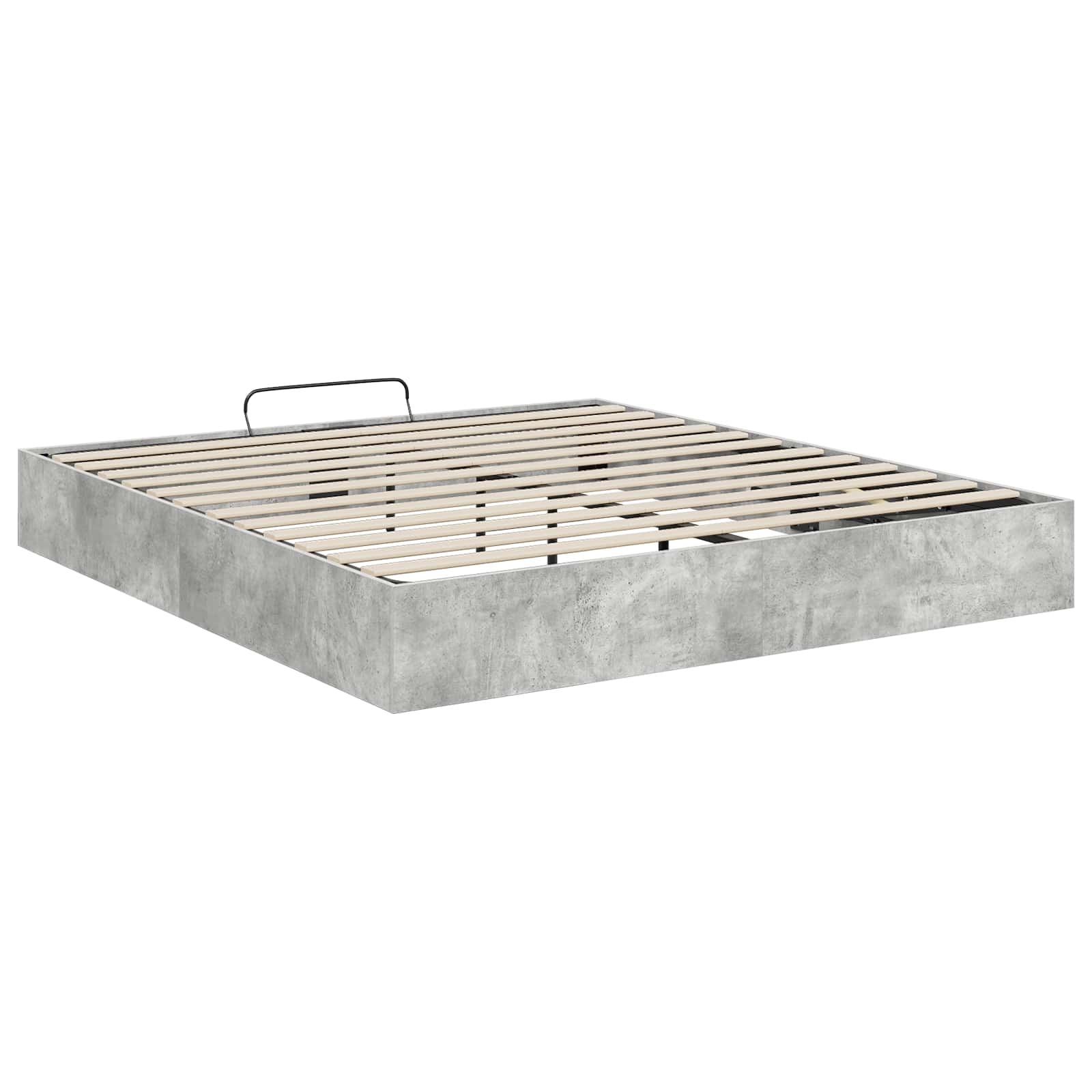 Otomanski krevet Betonsko Siva 160 x 200 cm Konstrukcijsko drvo