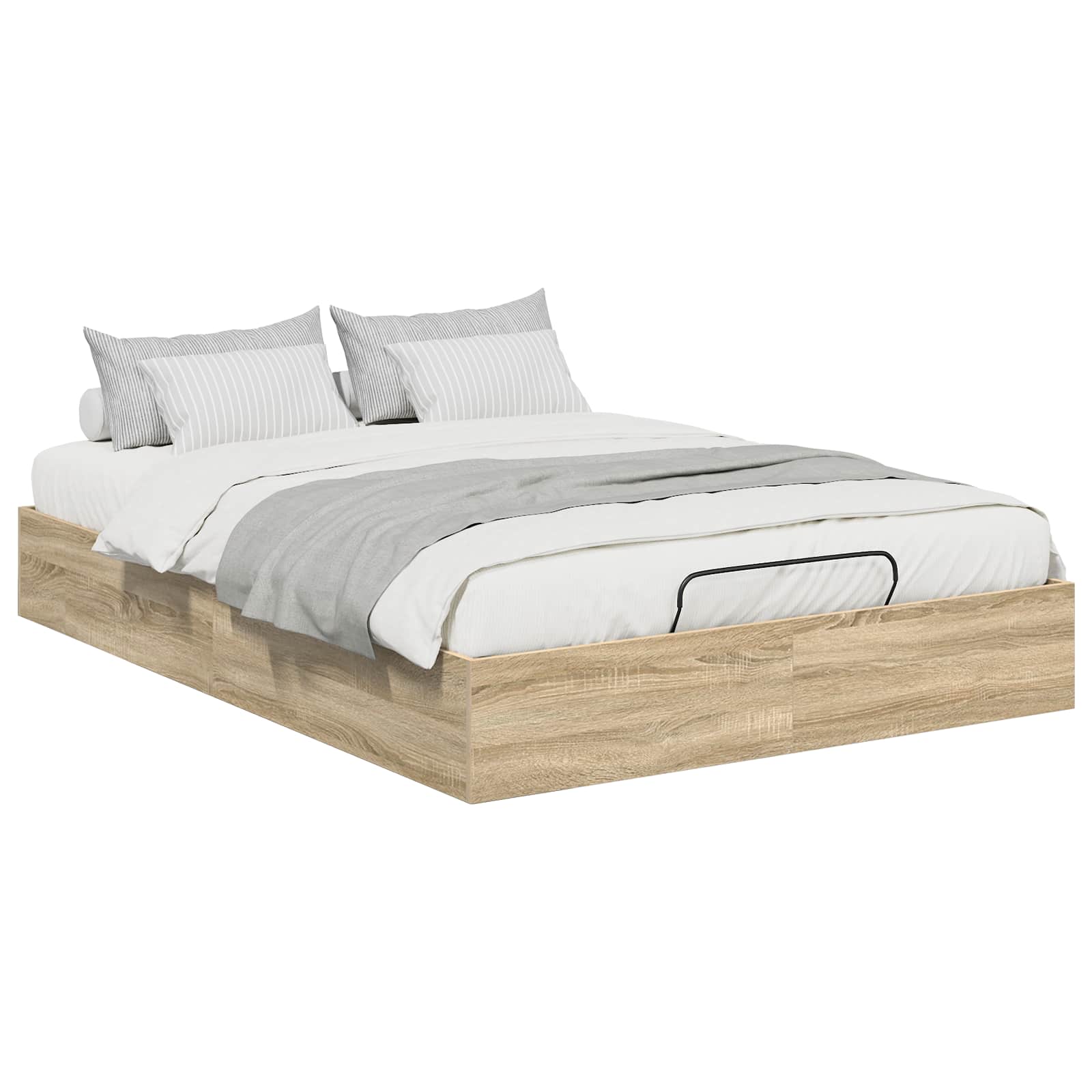 Otomanski krevet s pohranom Sonoma hrast 203 x 150 x 25 cm