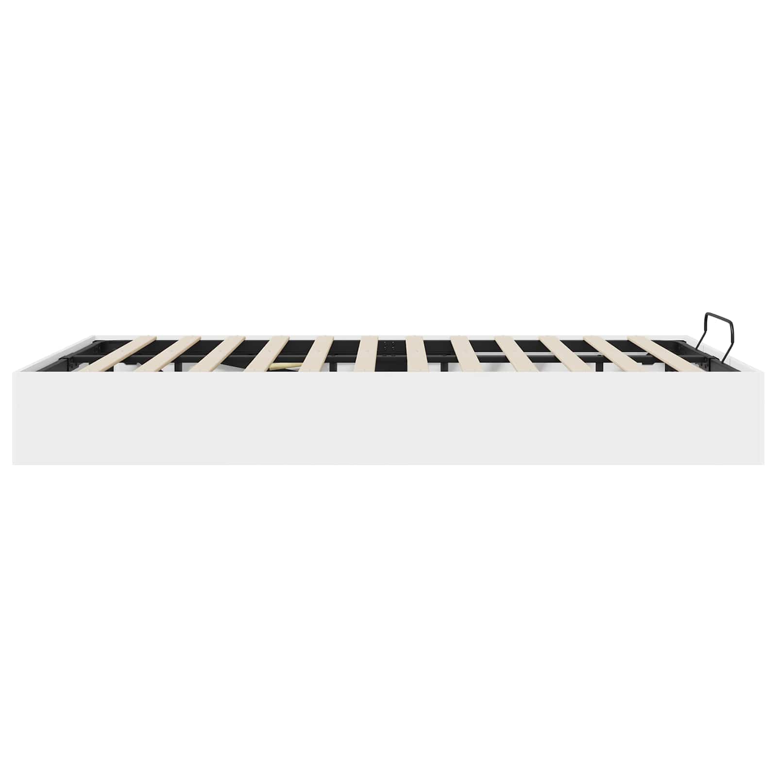 Otomanski krevet Bijeli 203 x 140 x 25 cm Konstrukcijsko drvo