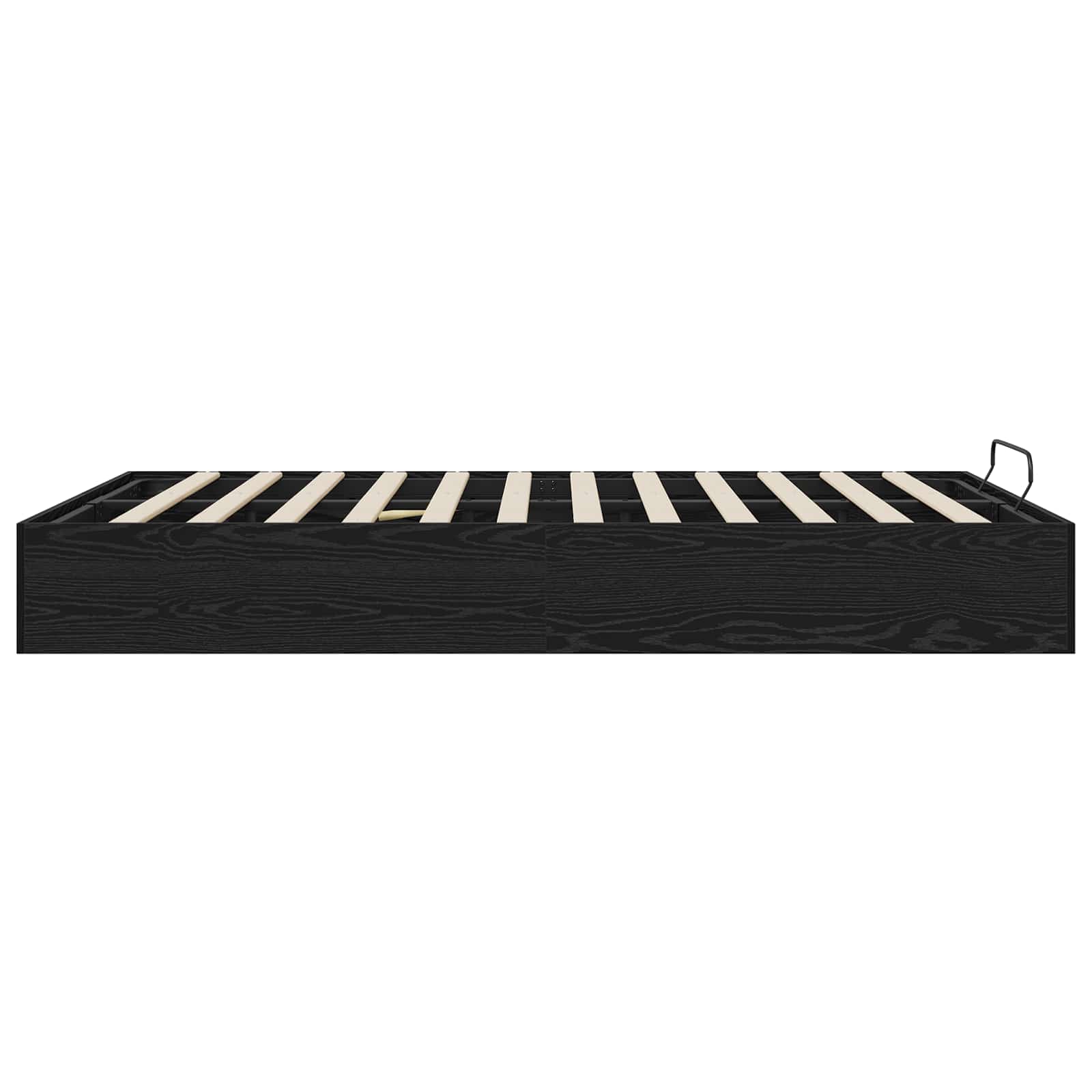 Otomanski krevet s pohranom Crni Hrast 203 x 120 x 25 cm