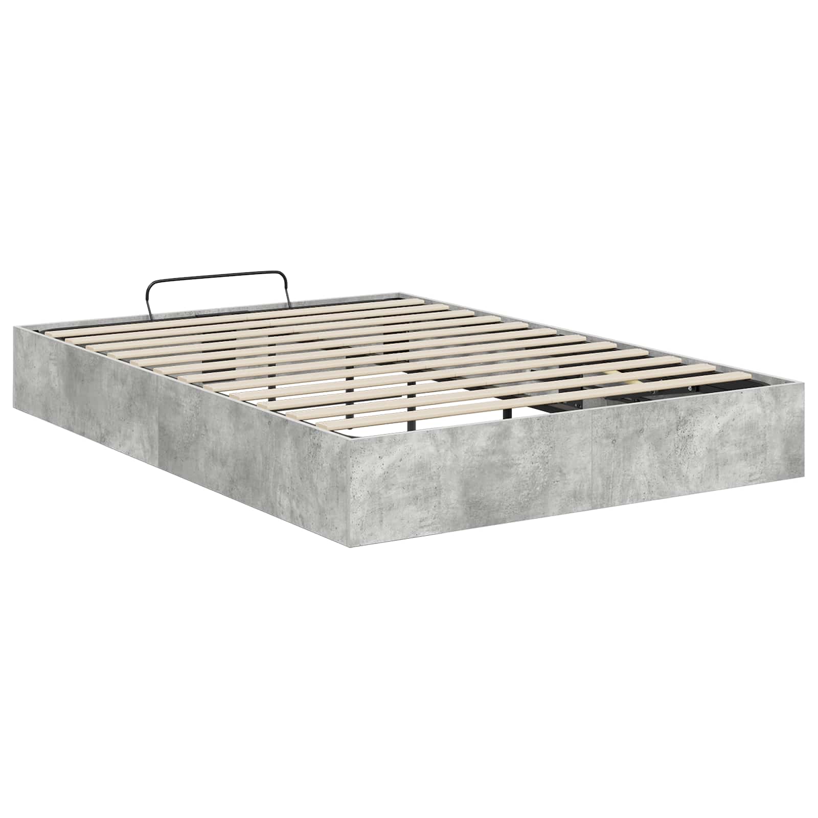 Otomanski krevet Betonsko Siva 120 x 200 cm Konstrukcijsko drvo