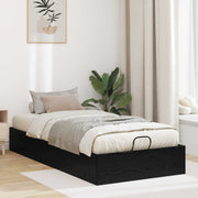 Otomanski krevet s pohranom Crni Hrast 203 x 100 x 25 cm