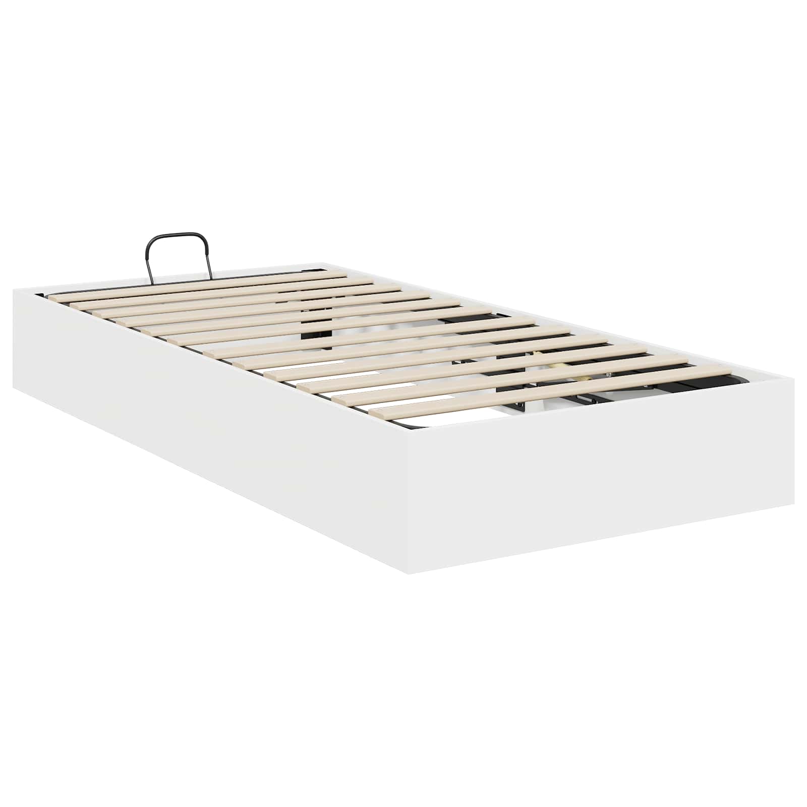 Otomanski krevet Bijeli 203 x 90 x 25 cm Konstrukcijsko drvo