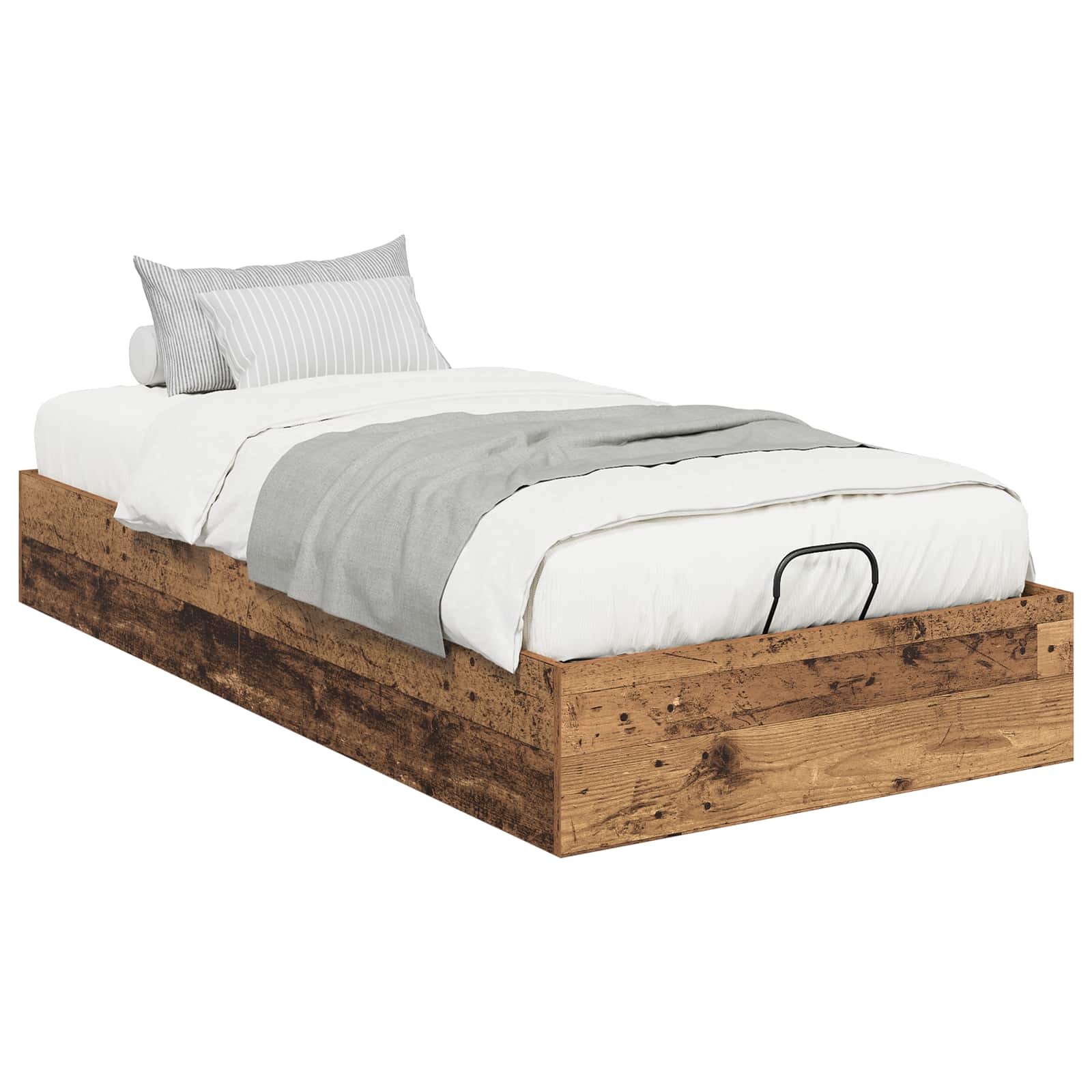 Otomanski krevet s pohranom Staro drvo 203 x 90 x 25 cm