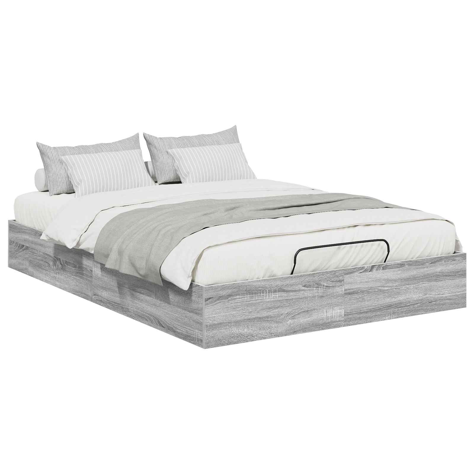Otomanski krevet s pohranom Sivi Sonoma 193 x 140 x 25 cm