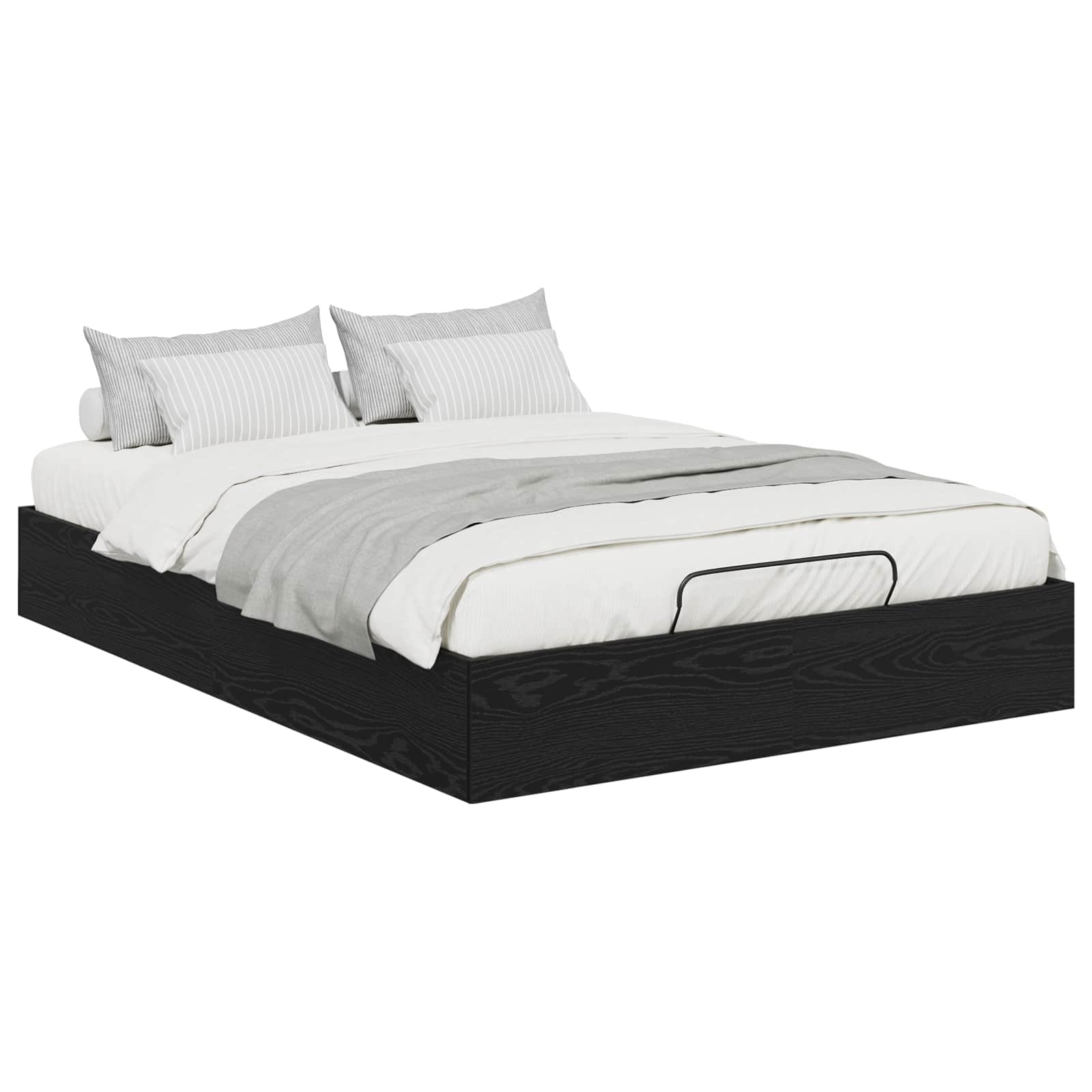 Otomanski krevet s pohranom Crni Hrast 193 x 135 x 25 cm