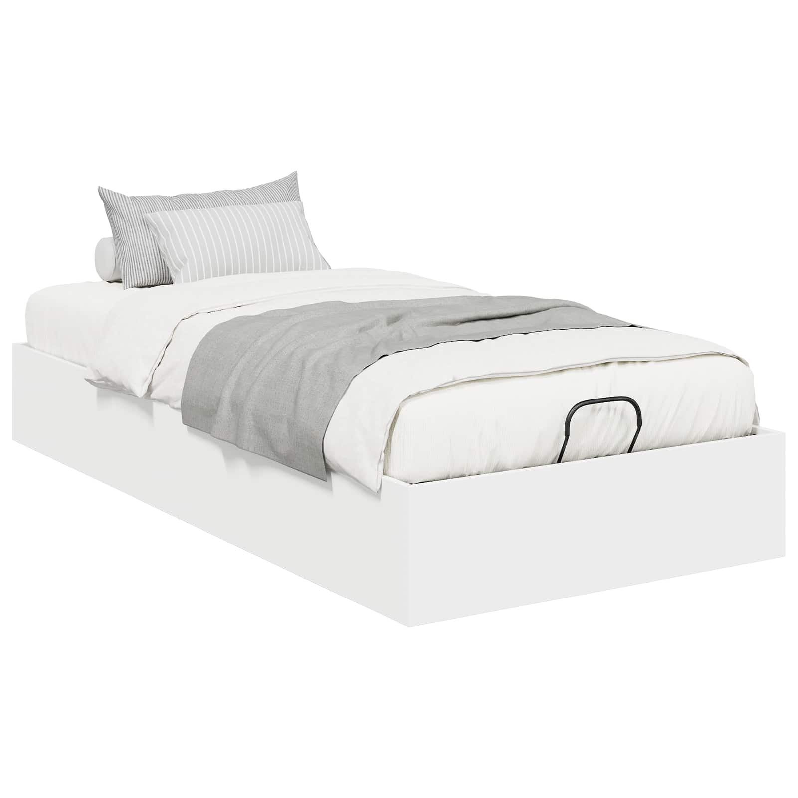 Otomanski krevet Bijeli 193 x 90 x 25 cm Konstrukcijsko drvo