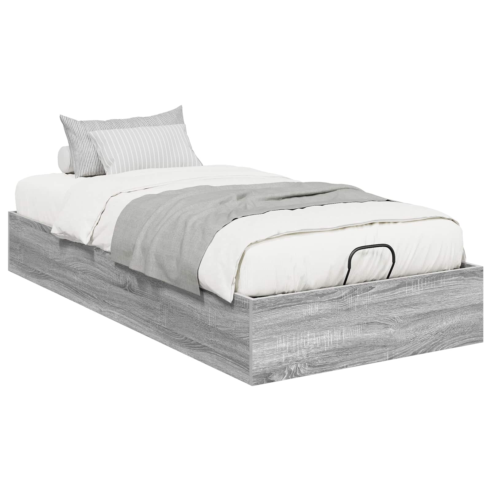 Otomanski krevet s pohranom Sivi Sonoma 193 x 90 x 25 cm