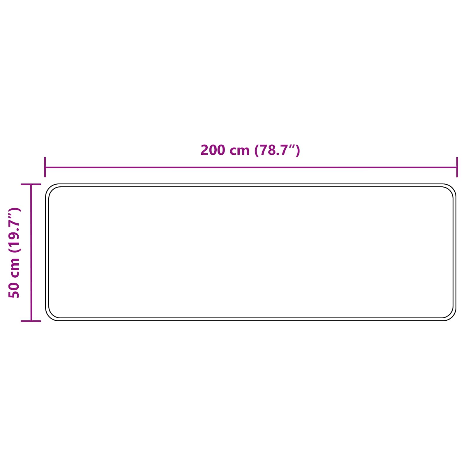 Traka za tepih MARSA Krema 50 x 200 cm Poliester i PVC