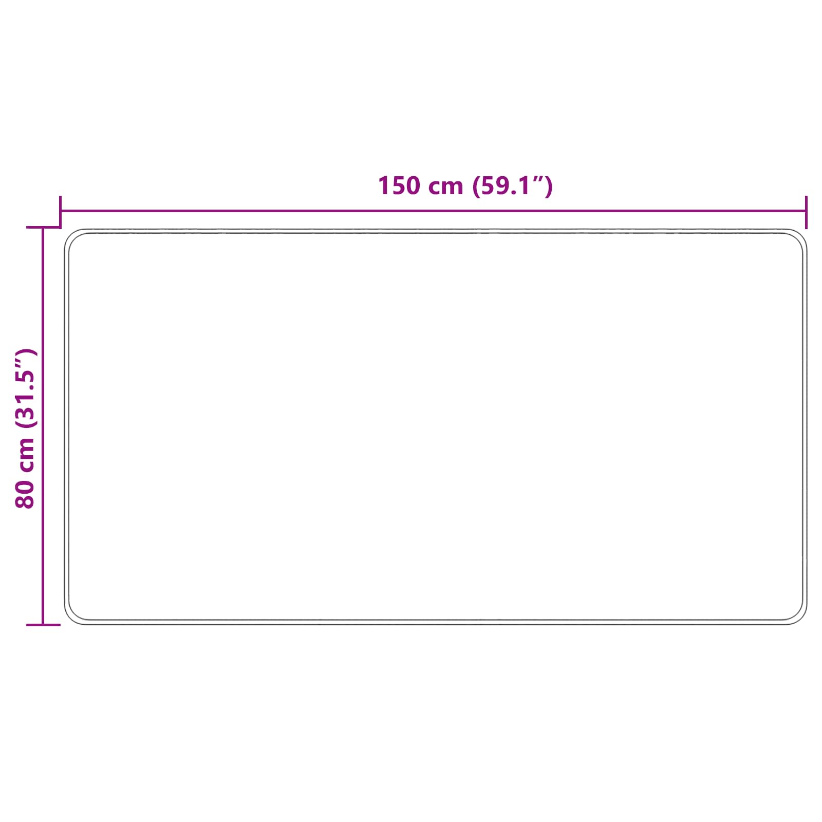 Traka za tepih MARSA Krema 80 x 150 cm Poliester i PVC
