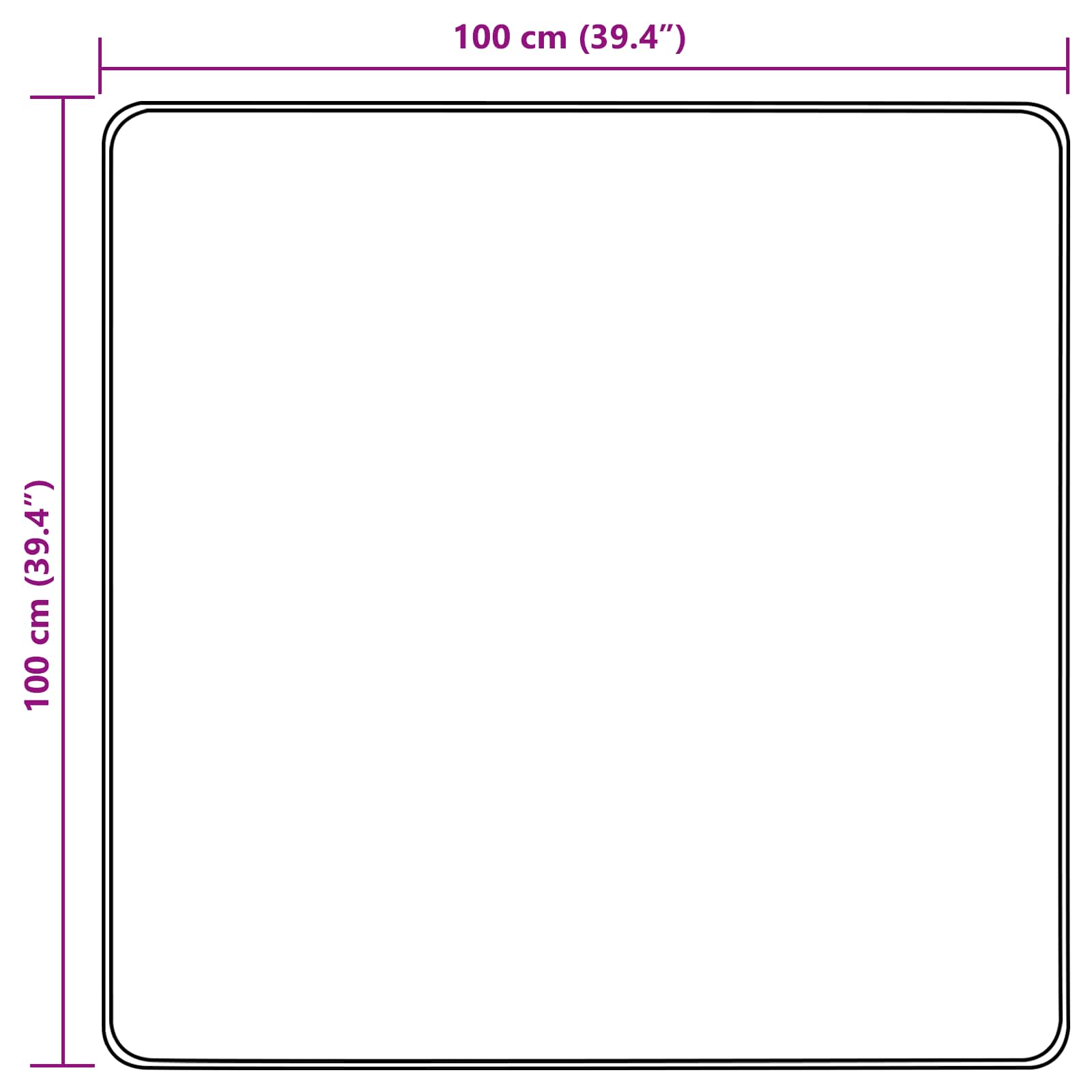 Traka za tepih MARSA Krema 100 x 100 cm Poliester i PVC