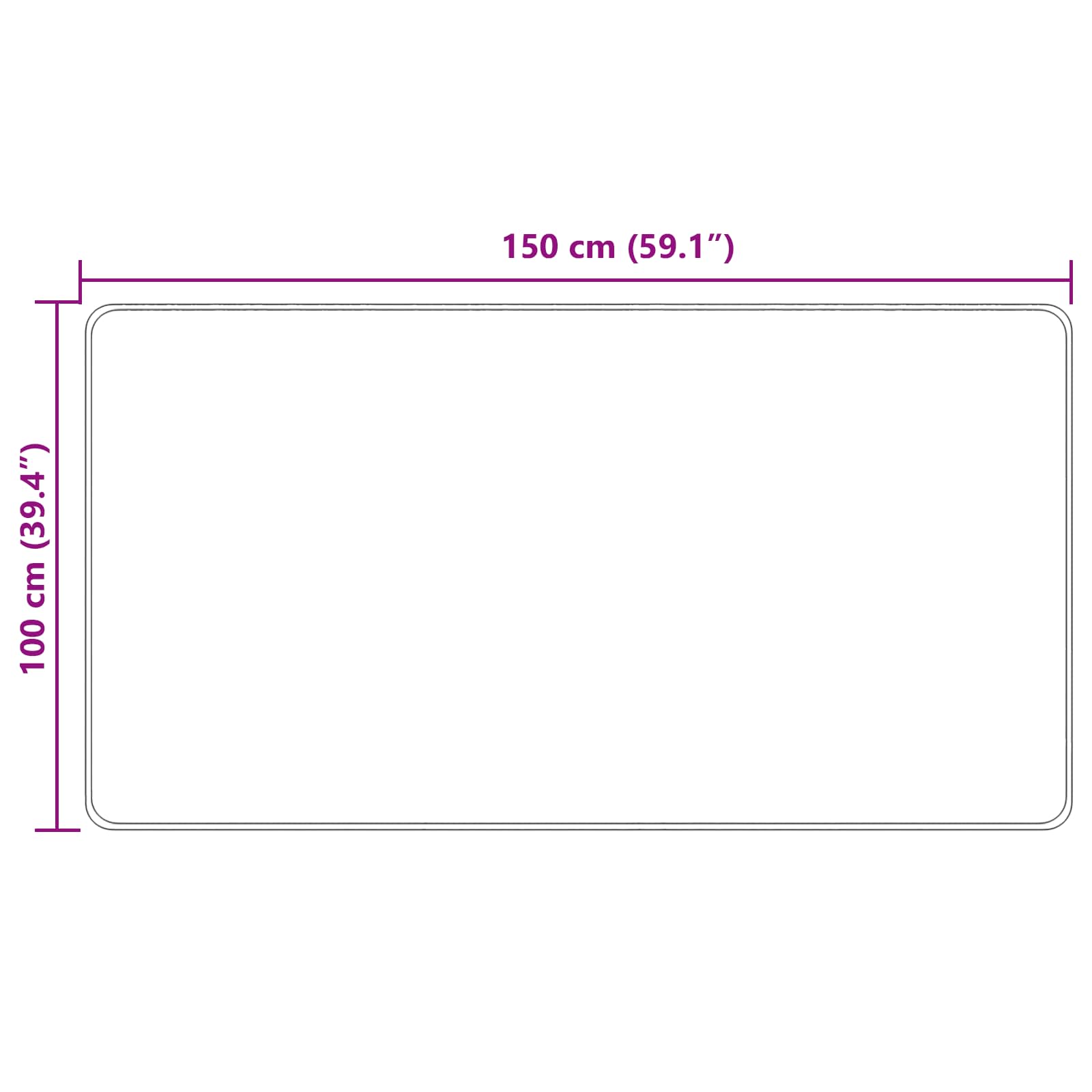 Traka za tepih MARSA Krema 100 x 150 cm Poliester i PVC