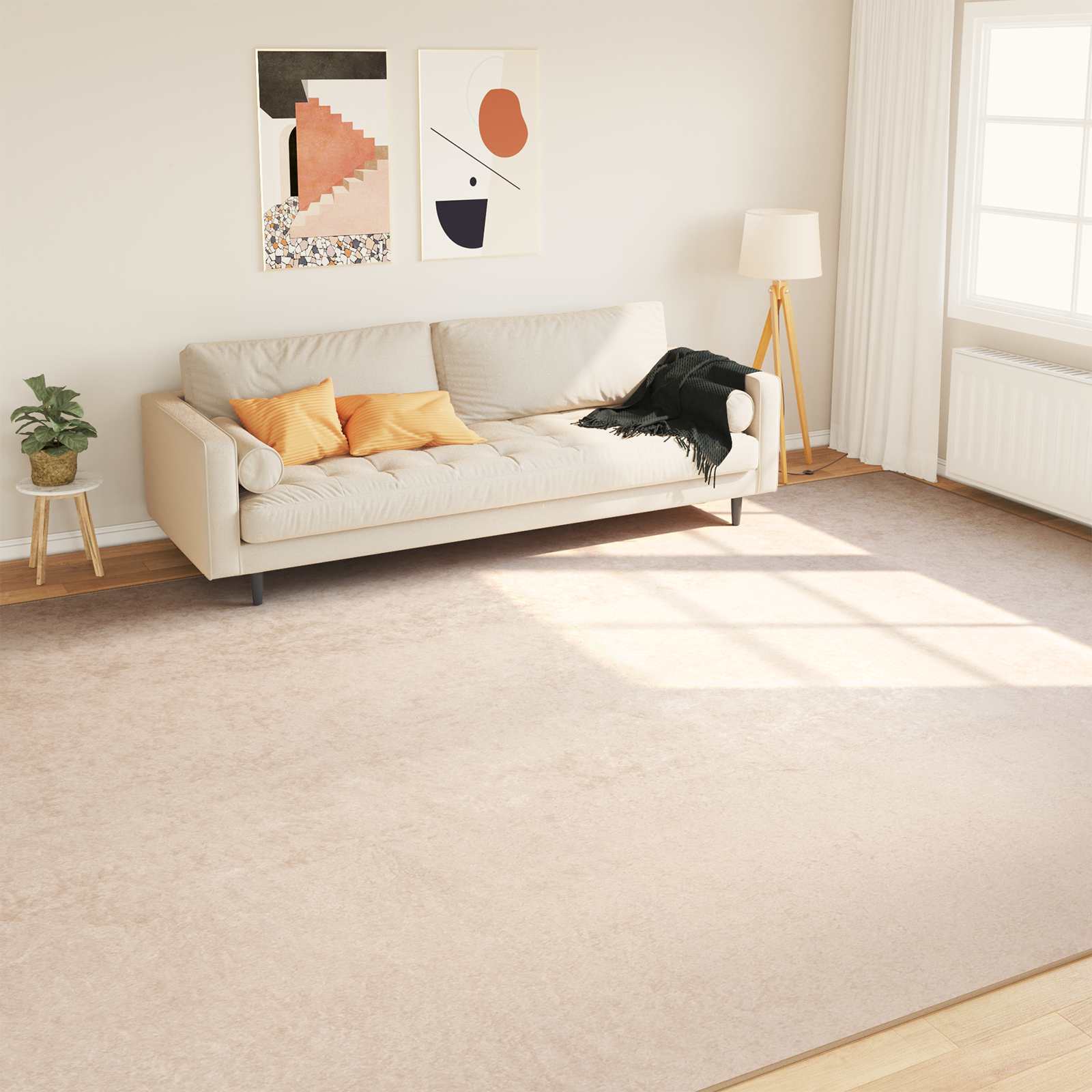 Traka za tepih MARSA Krema 300 x 400 cm Poliester i PVC