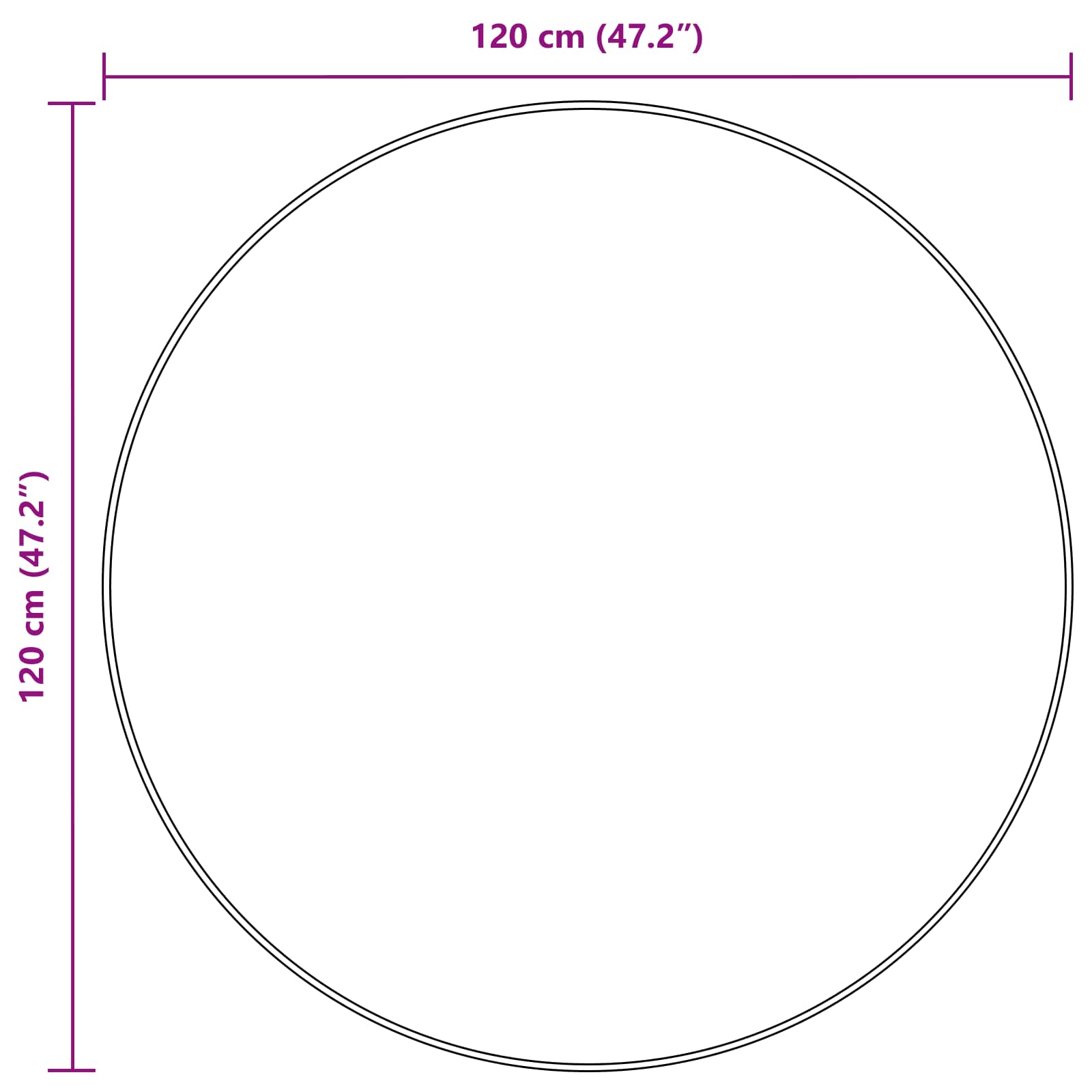 Traka za tepih MARSA Krema 120 x 120 cm Poliester i PVC