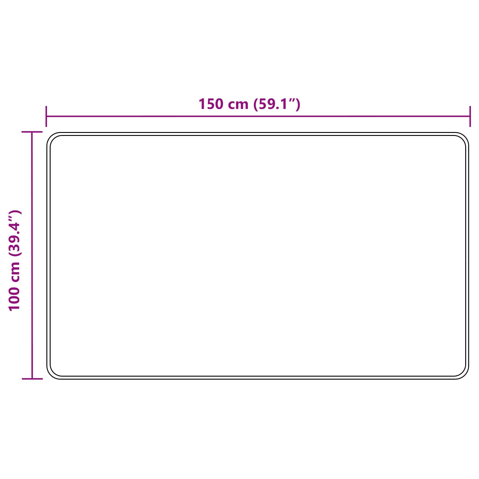 Traka za tepih MARSA Bež 100 x 150 cm Poliester i PVC
