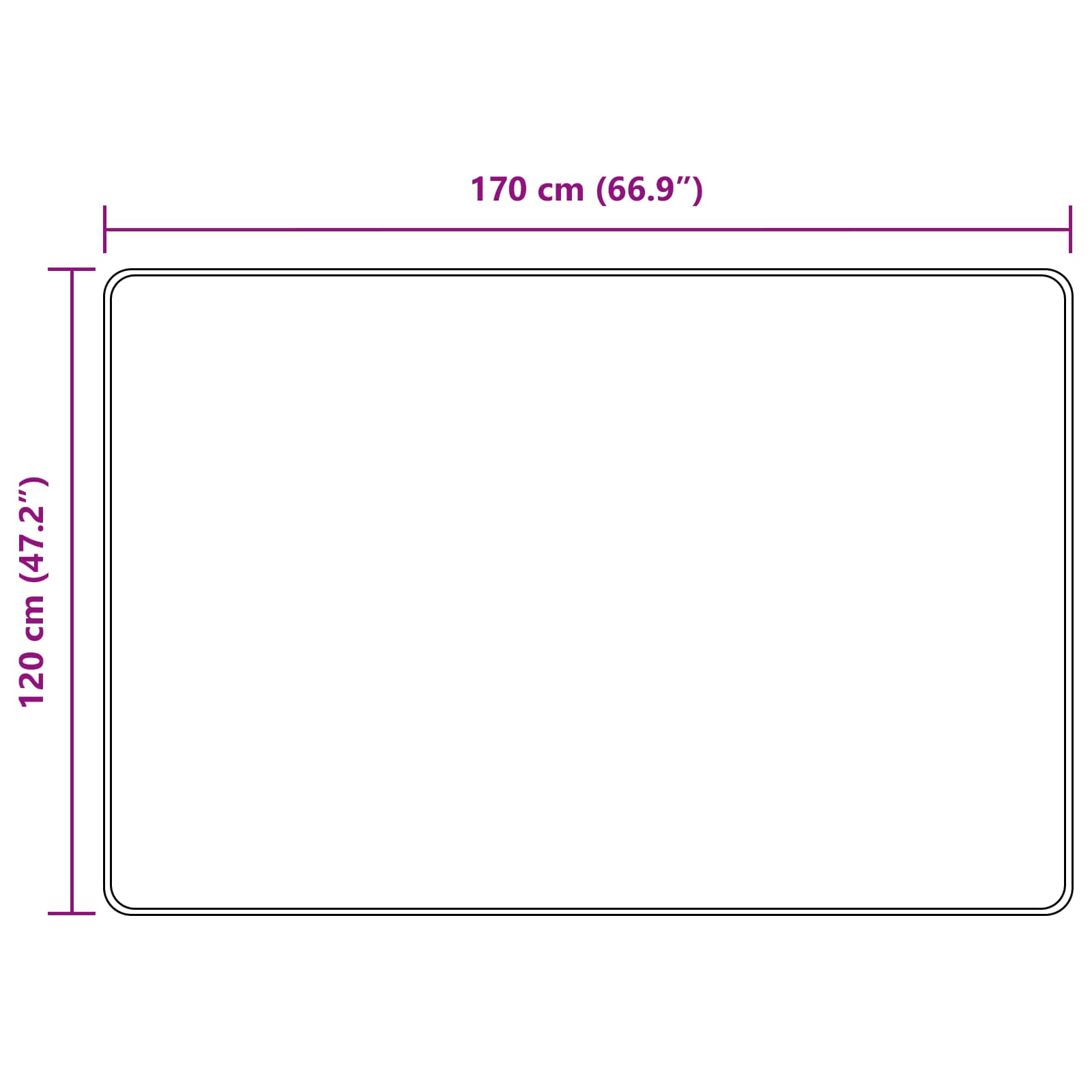 Traka za tepih MARSA Bež 120 x 170 cm Poliester i PVC
