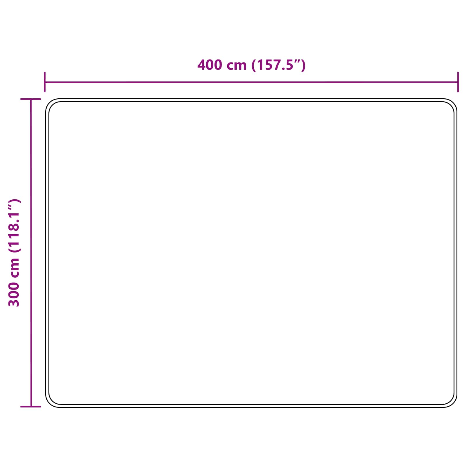 Traka za tepih MARSA Pijesak 300 x 400 cm Poliester i PVC